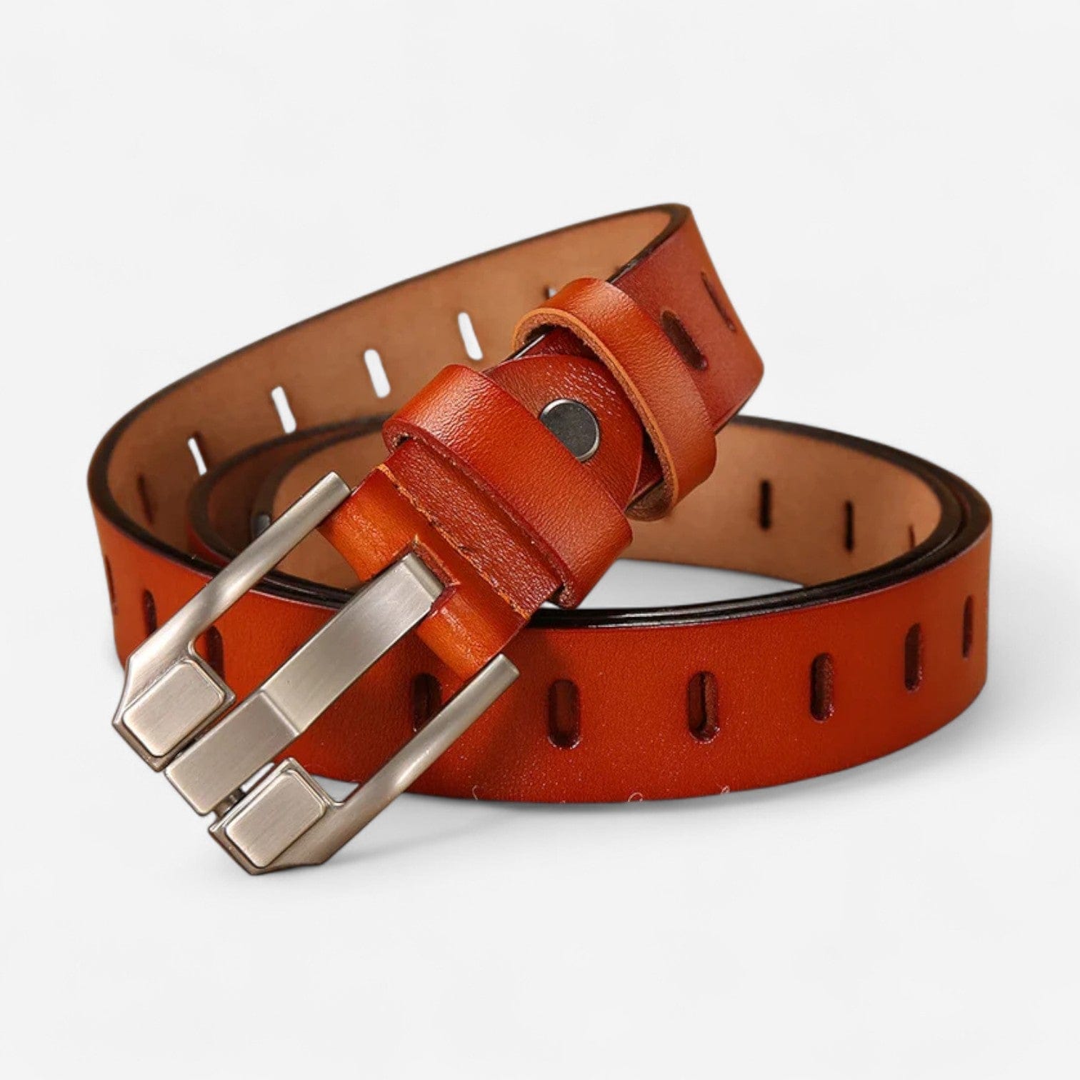 Maison de la Ceinture Cognac / 105cm Ceinture cuir femme – Rivolta