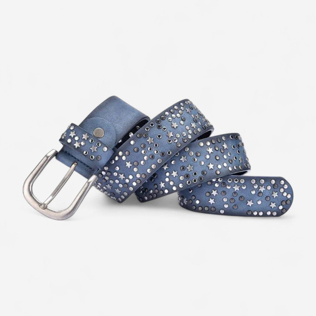 Maison de la Ceinture Bleu / 95cm Ceinture Cuir Femme – Stella