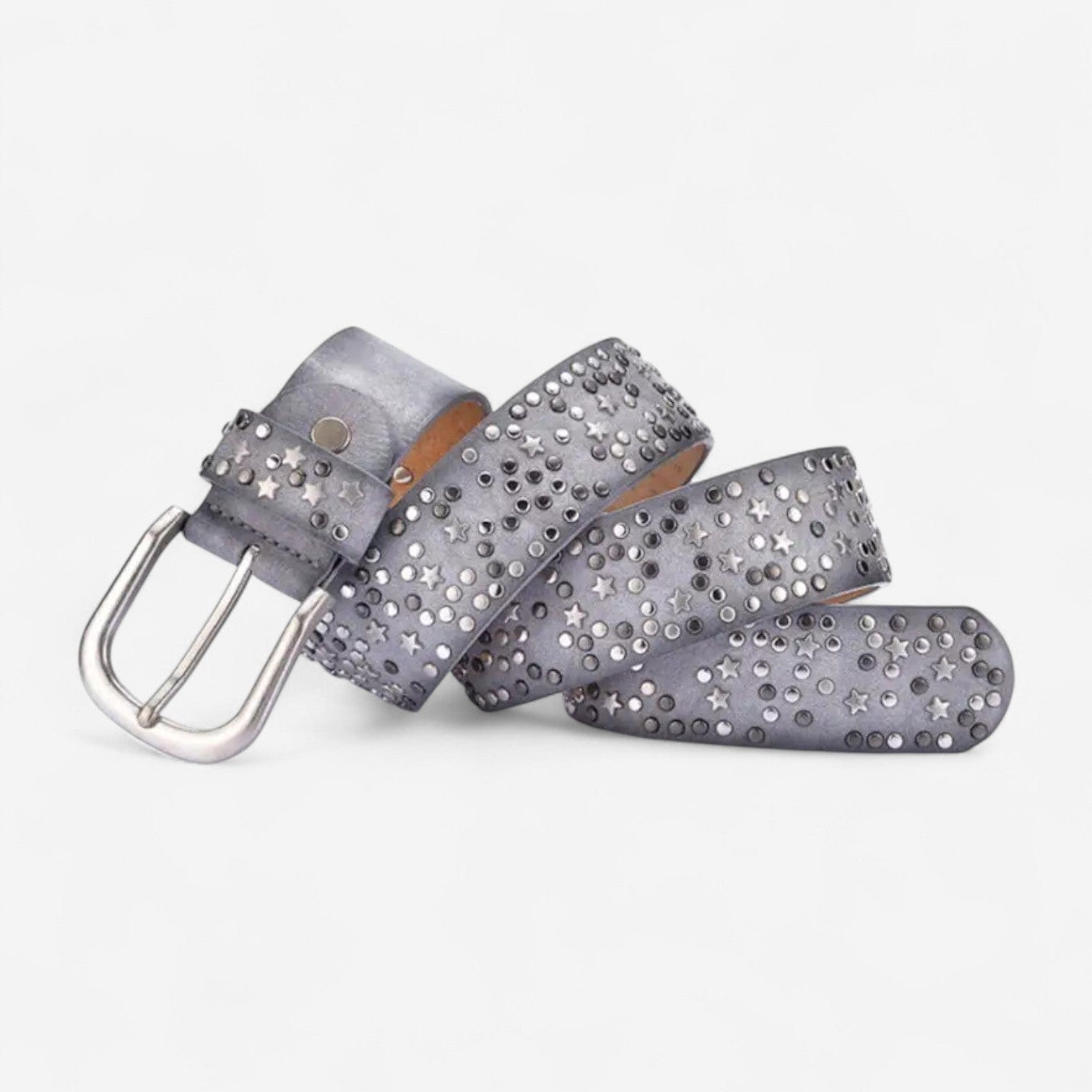 Maison de la Ceinture Gris / 105cm Ceinture Cuir Femme – Stella