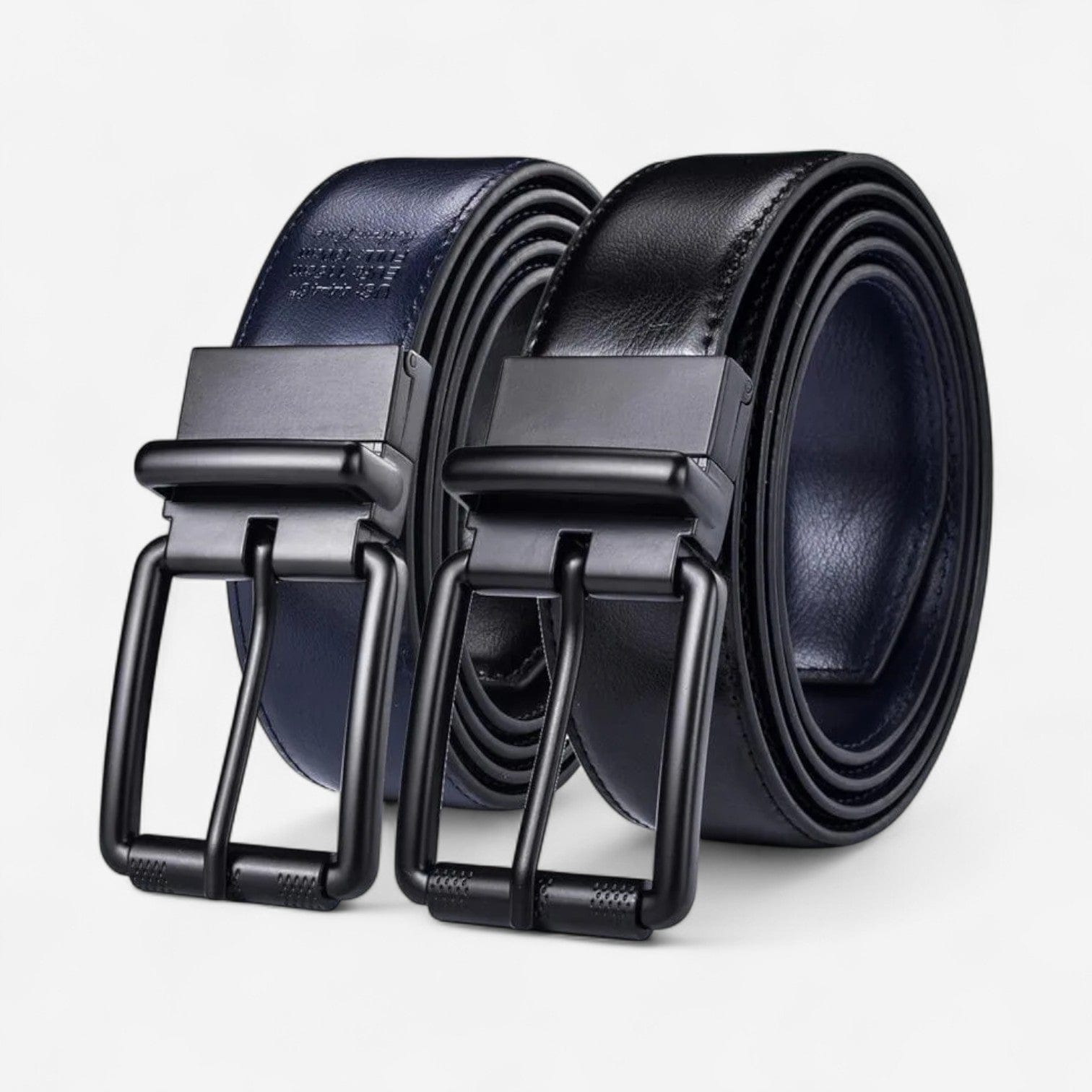 Maison de la Ceinture Noir - Bleu / 85cm Ceinture cuir homme - Alsten