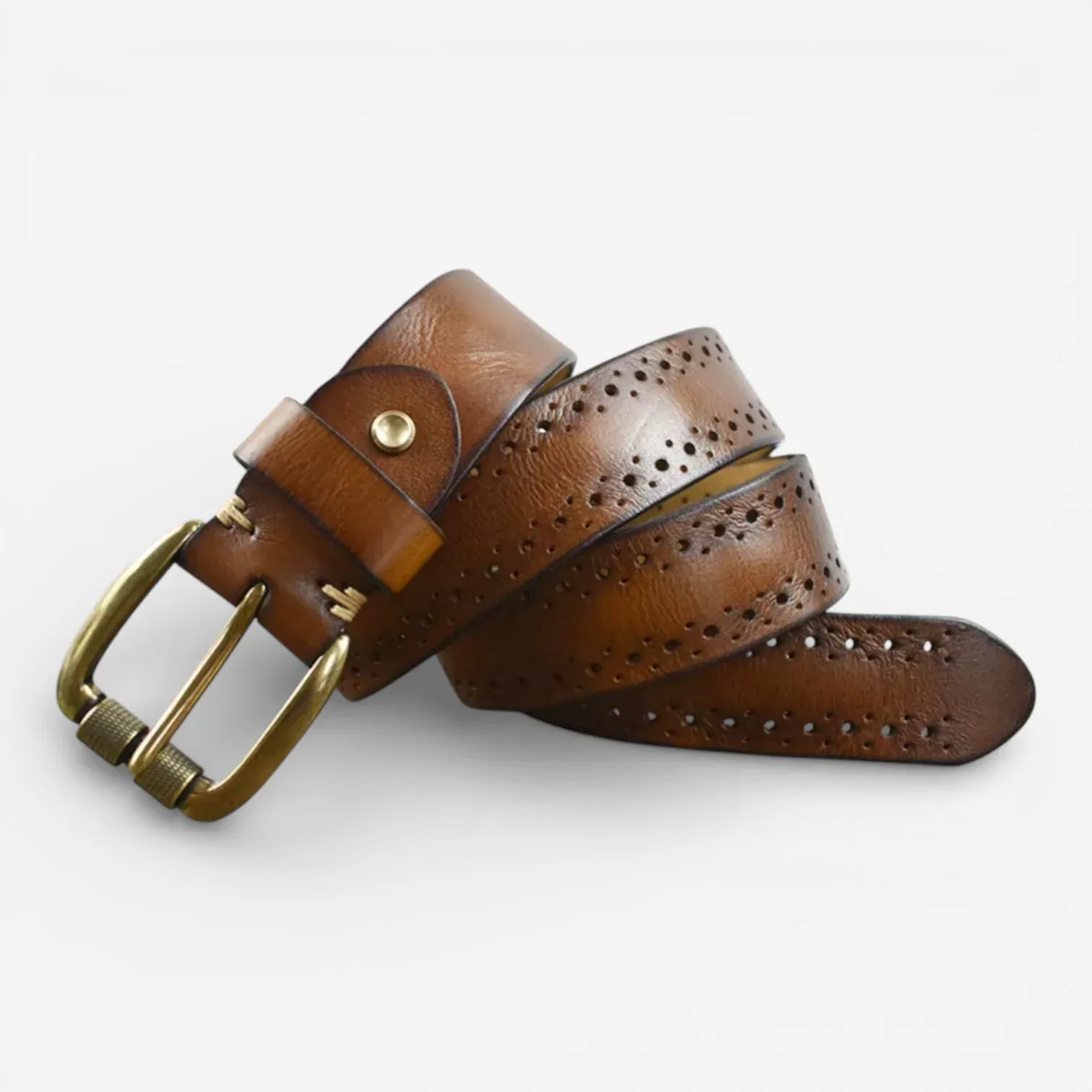 Maison de la Ceinture Camel / 105cm Ceinture cuir homme – Bravino