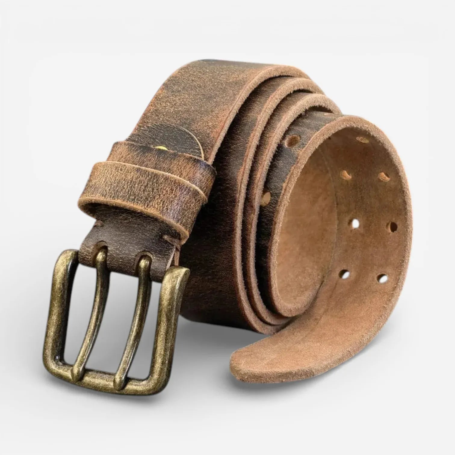 Maison de la Ceinture Marron / Bronze / 95cm Ceinture cuir homme - Bravon