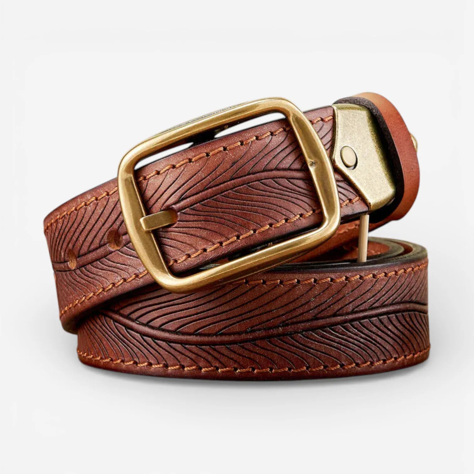 Maison de la Ceinture Cognac / 105cm Ceinture cuir homme – Bravorn