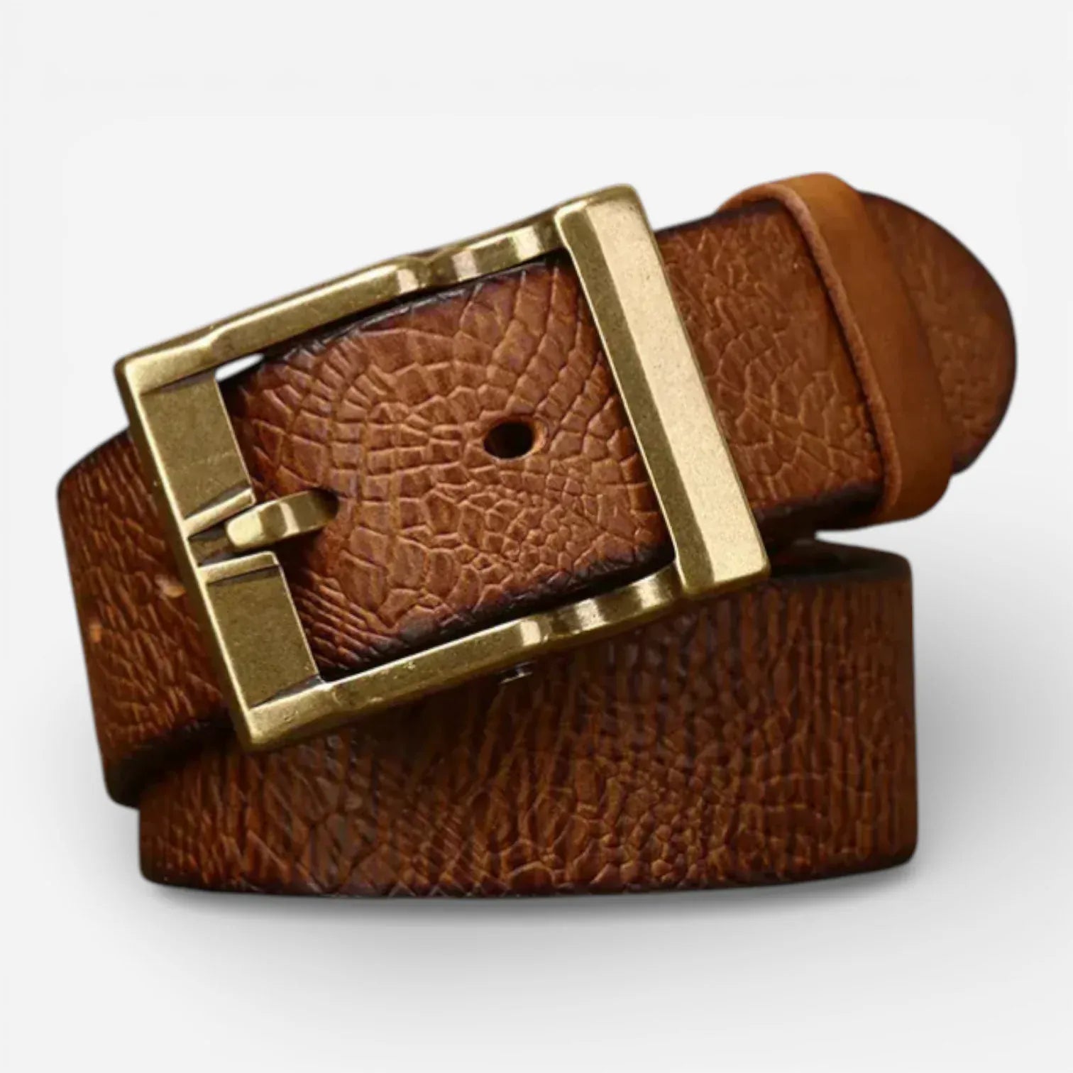 Maison de la Ceinture Camel / 105cm Ceinture cuir homme – Caldrick