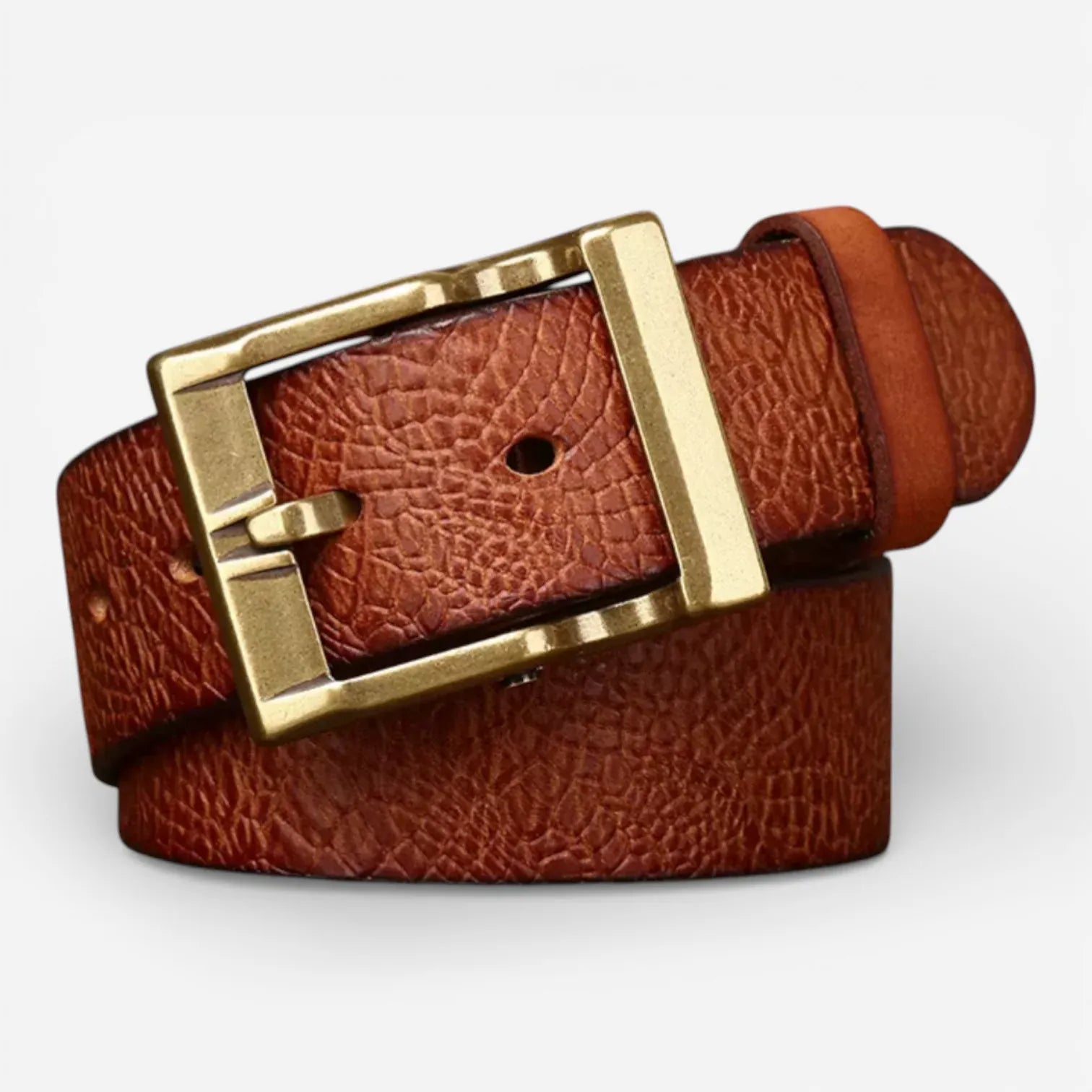 Maison de la Ceinture Cognac / 105cm Ceinture cuir homme – Caldrick