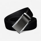 Ceinture automatique en cuir pleine fleur homme avec grain naturel, modèle Cowen