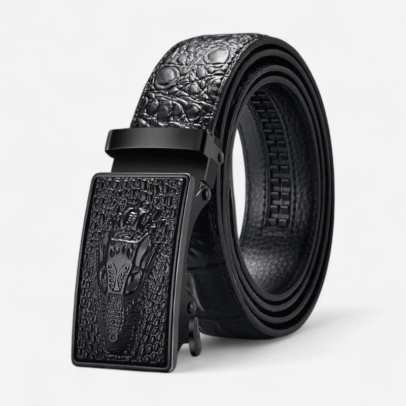 Maison de la Ceinture Noir / 105cm Ceinture cuir homme – Crocodis