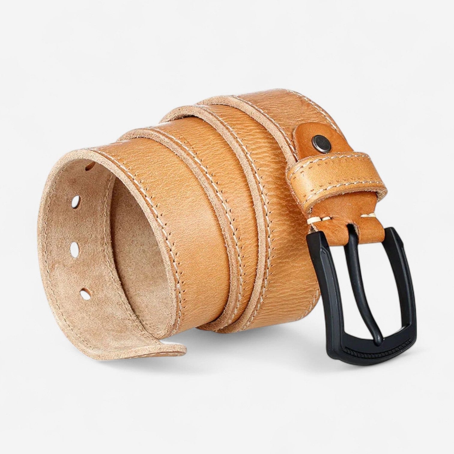 Maison de la Ceinture Camel / 105cm Ceinture cuir homme – Darnell