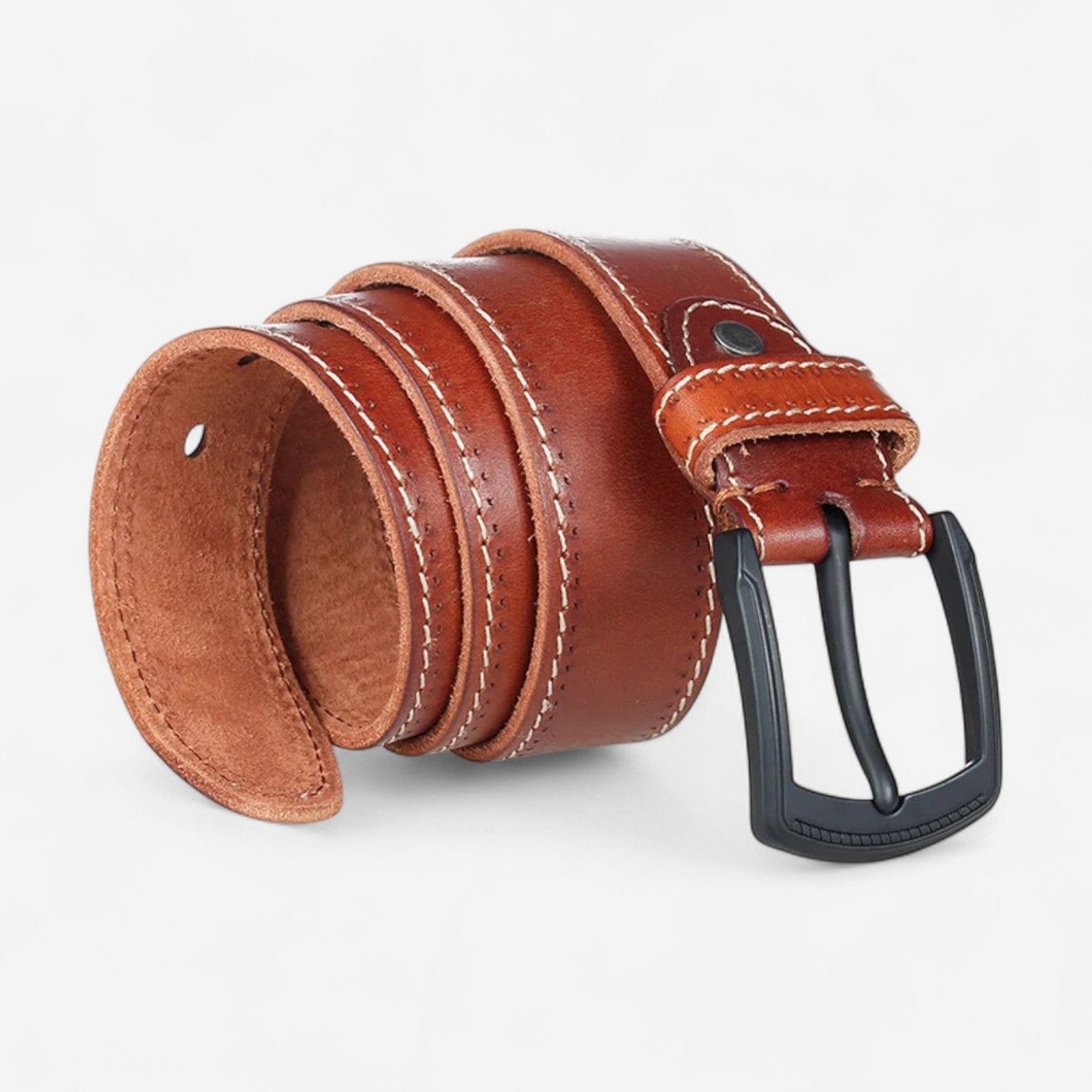 Maison de la Ceinture Cognac / 105cm Ceinture cuir homme – Darnell