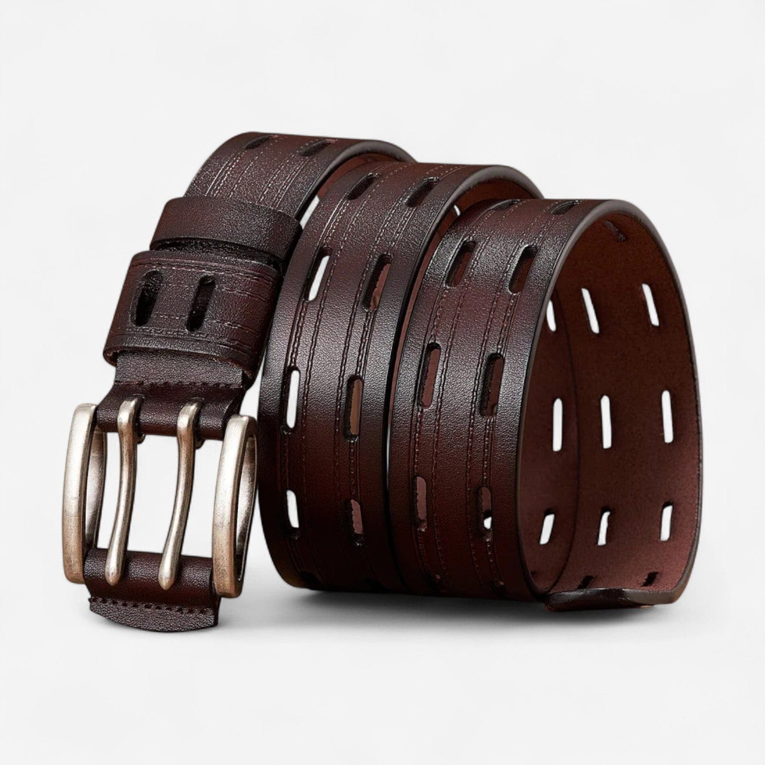 Maison de la Ceinture Café 3.8cm / 105cm Ceinture cuir homme – Edran