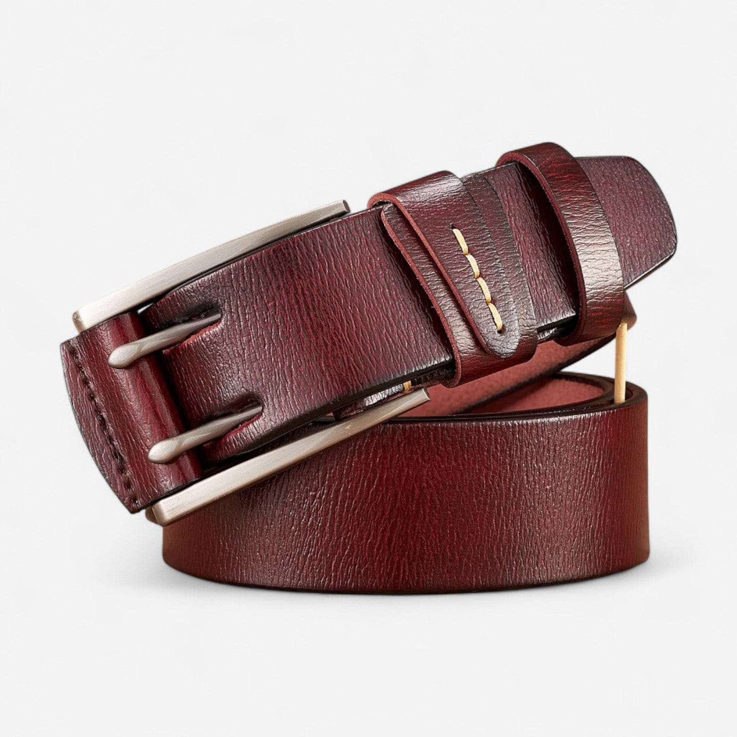 Maison de la Ceinture Marron rouge 4cm / 105cm Ceinture cuir homme – Edran