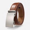 Maison de la Ceinture Marron - Argent / 110cm Ceinture cuir homme – Elrick