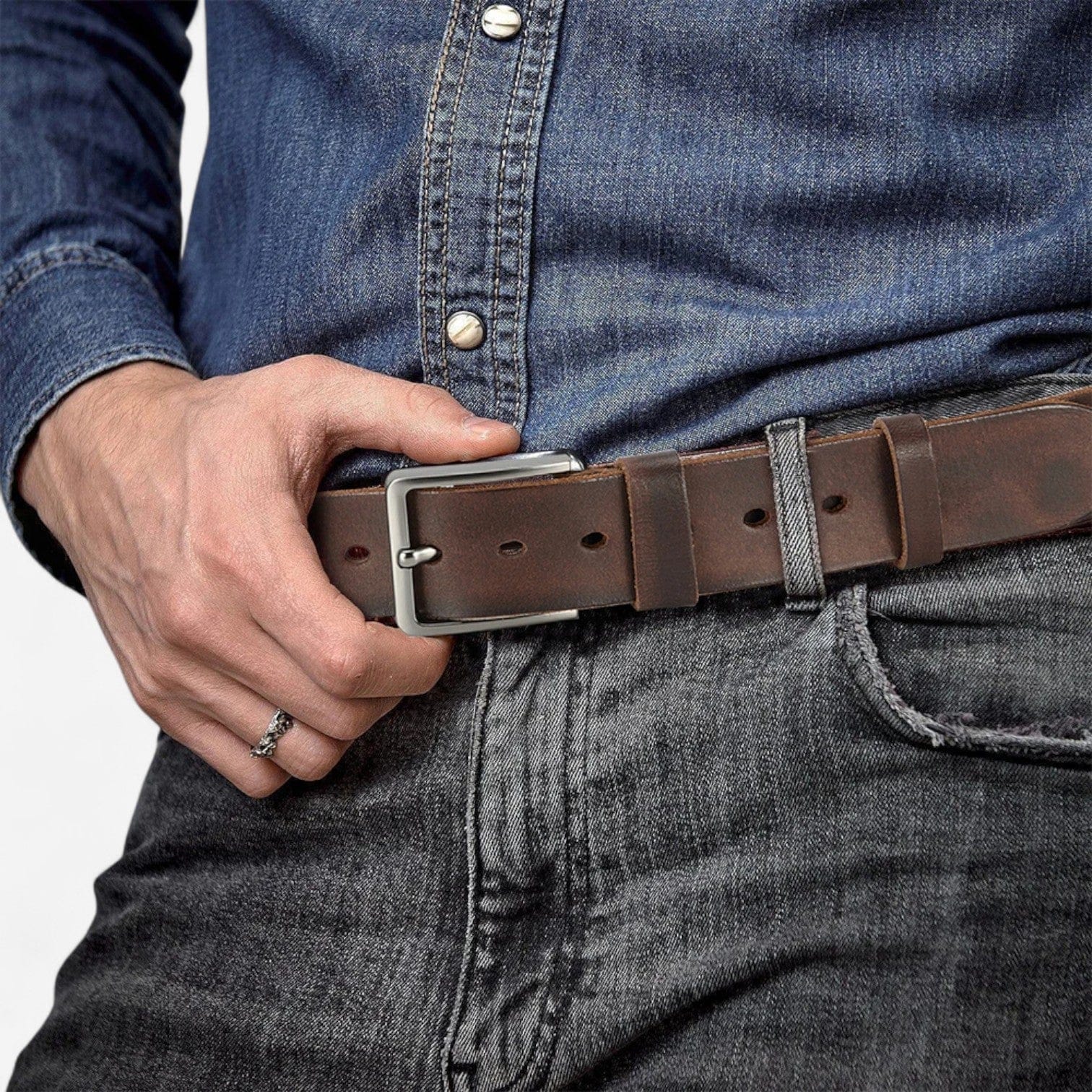 Maison de la Ceinture Ceinture cuir homme – Hadrien