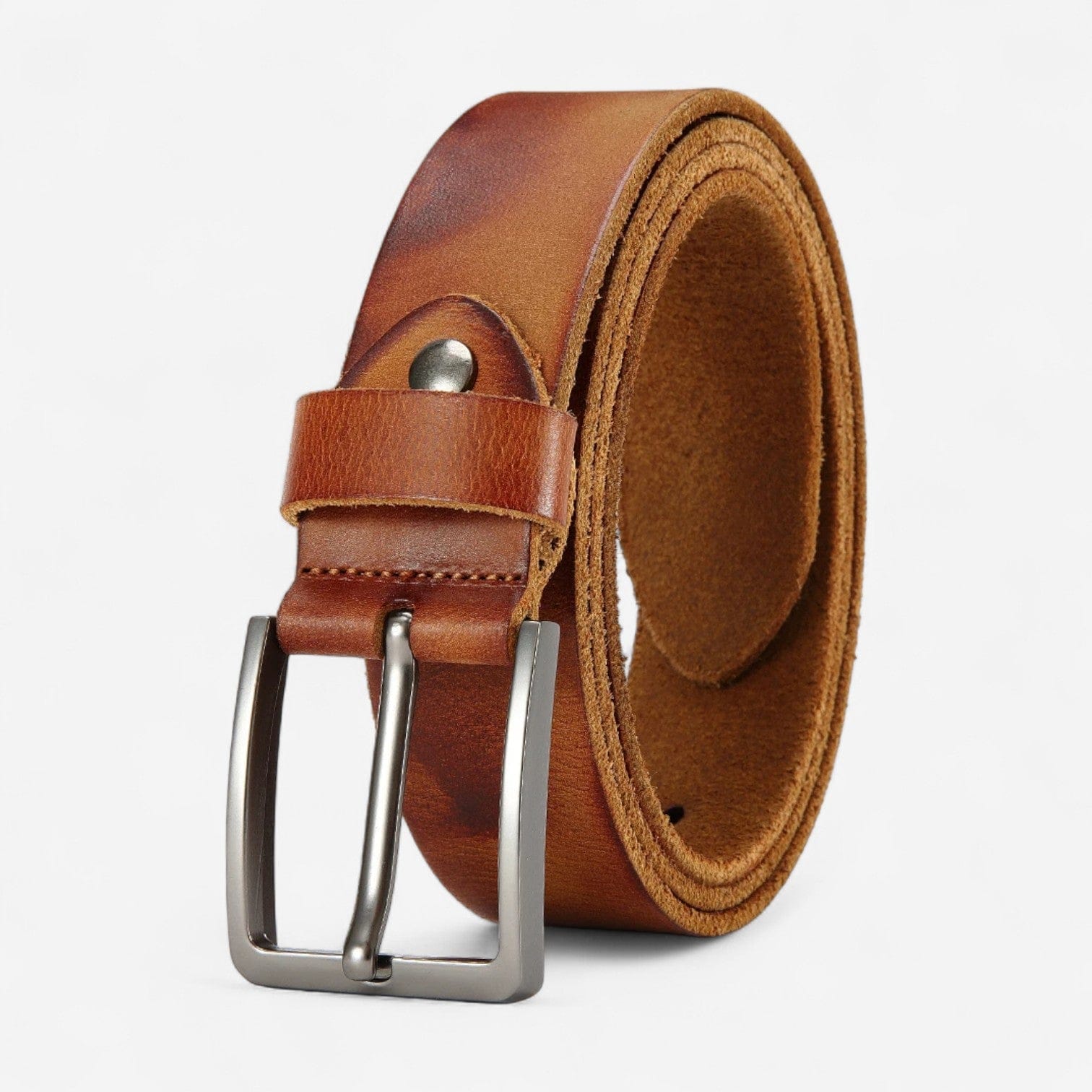 Maison de la Ceinture cognac / 105cm Ceinture cuir homme – Hadrien