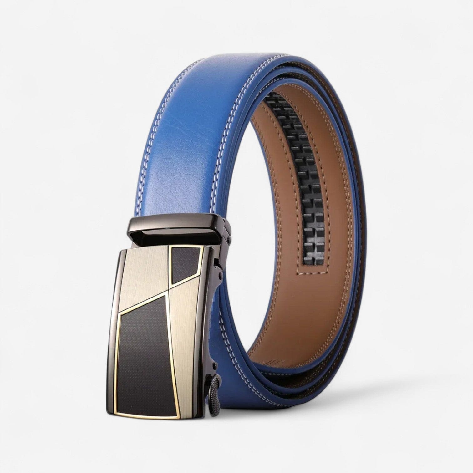 Maison de la Ceinture Bleu / 110cm Ceinture cuir homme - Hadrik