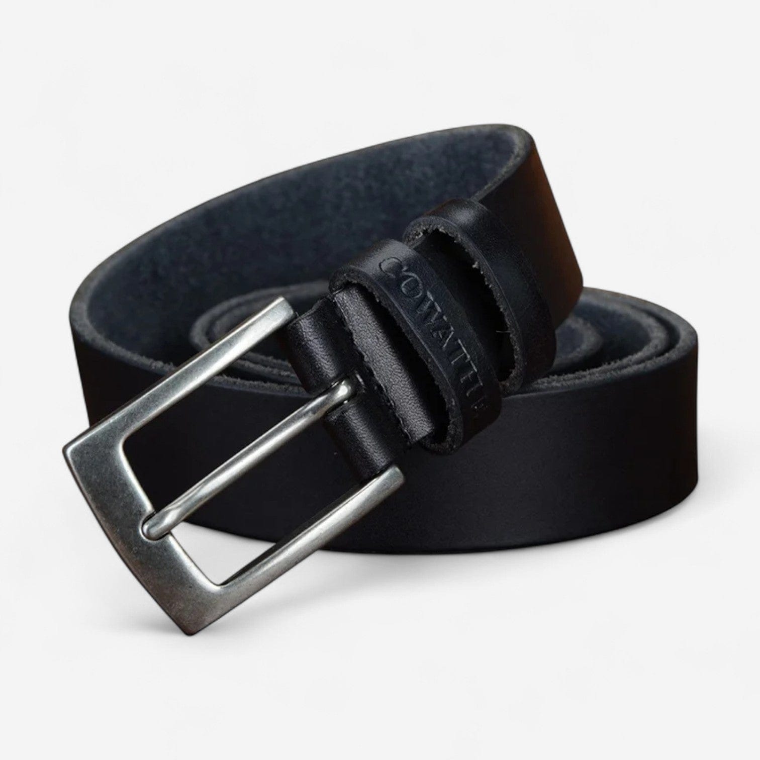 Maison de la Ceinture Noir / 100cm Ceinture cuir homme – Korvan
