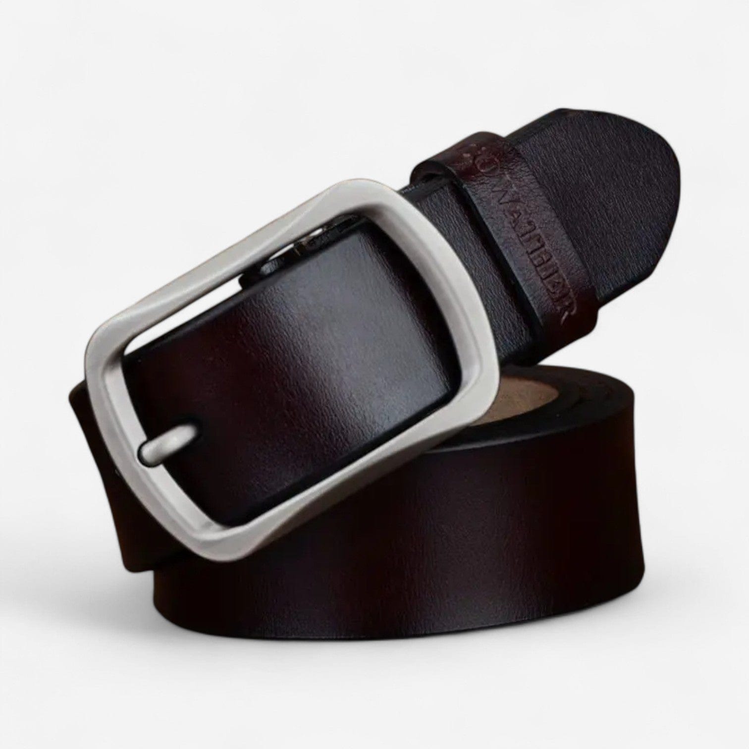 Maison de la Ceinture café / 105cm Ceinture cuir homme - Kostan