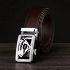Maison de la Ceinture Marron / Argent / 110cm Ceinture cuir homme – Kryptor