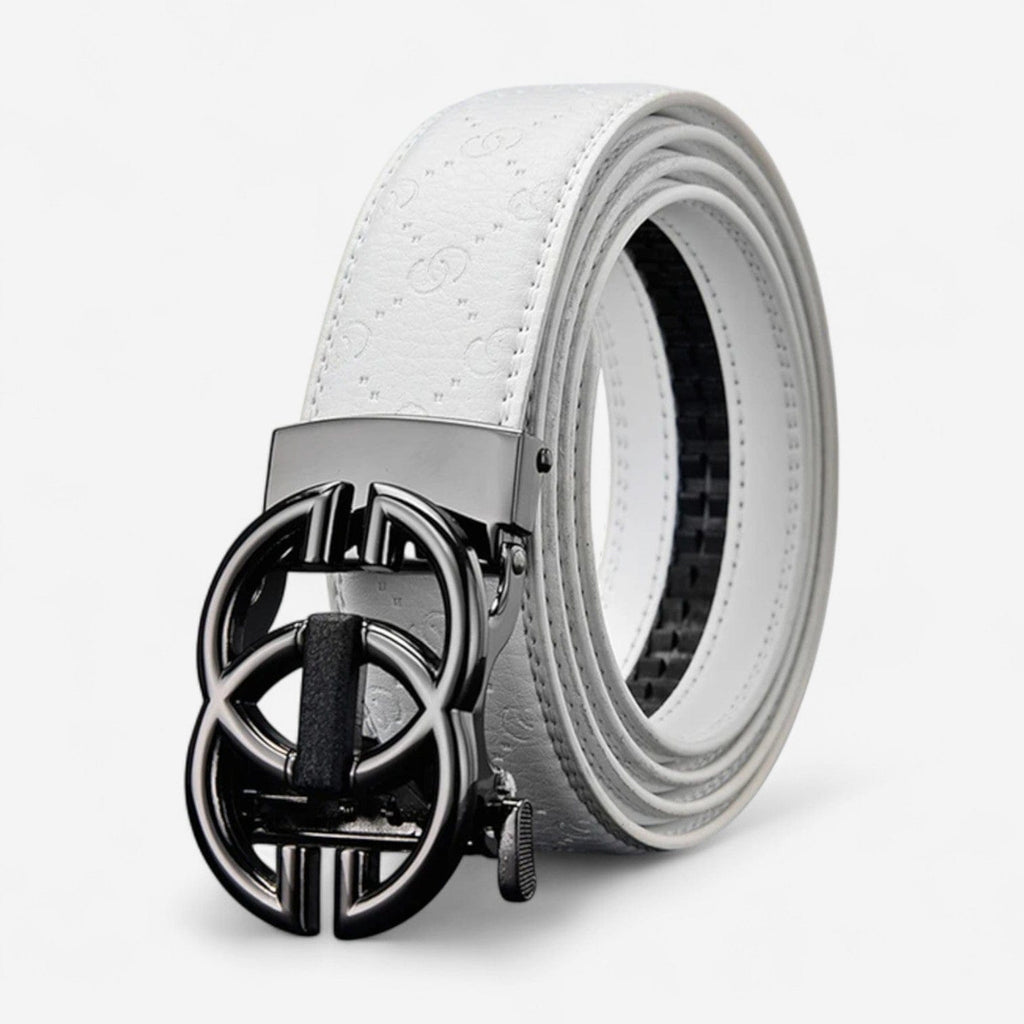 Maison de la Ceinture Blanc Acier / 100cm Ceinture cuir homme – Lordan