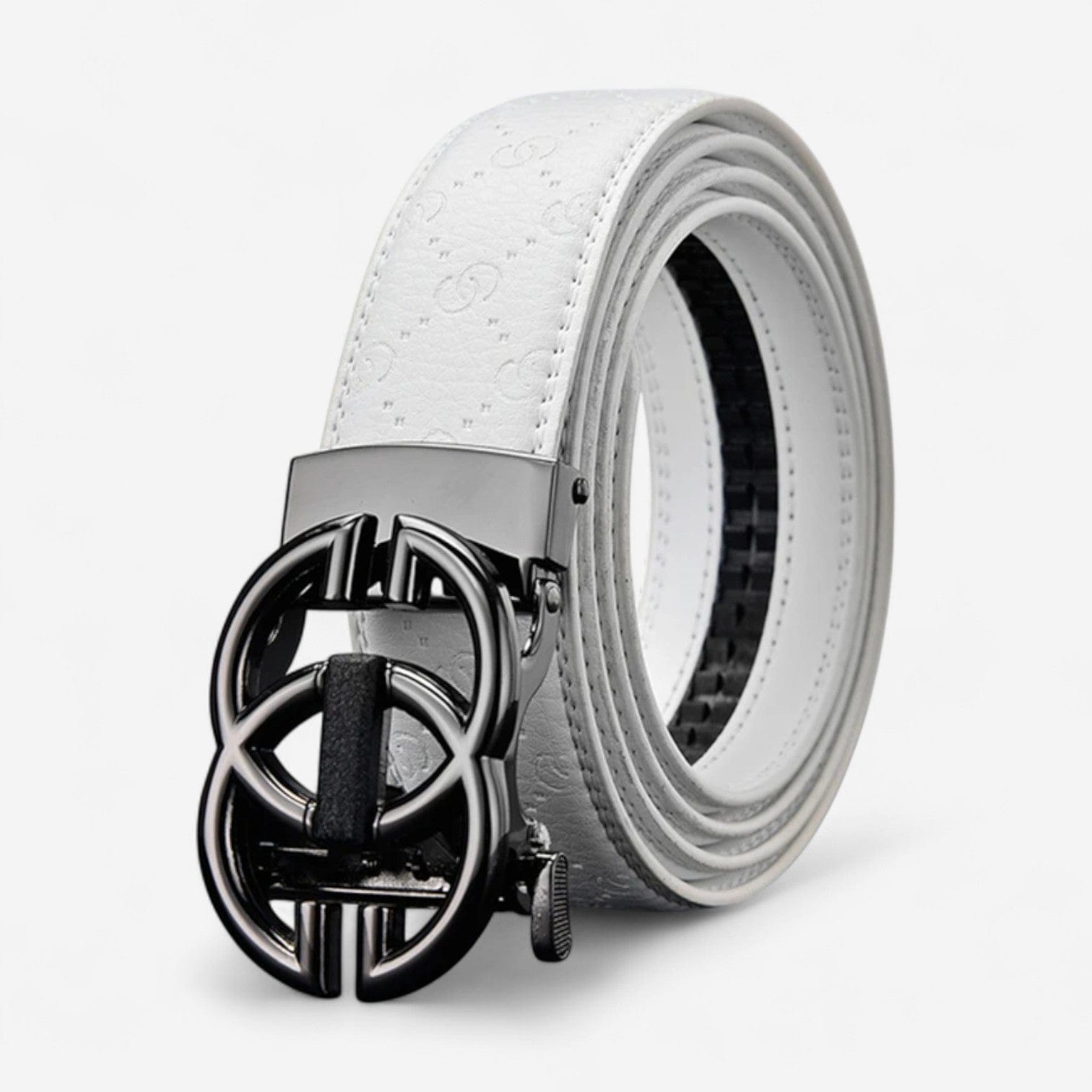 Maison de la Ceinture Blanc Acier / 100cm Ceinture cuir homme – Lordan