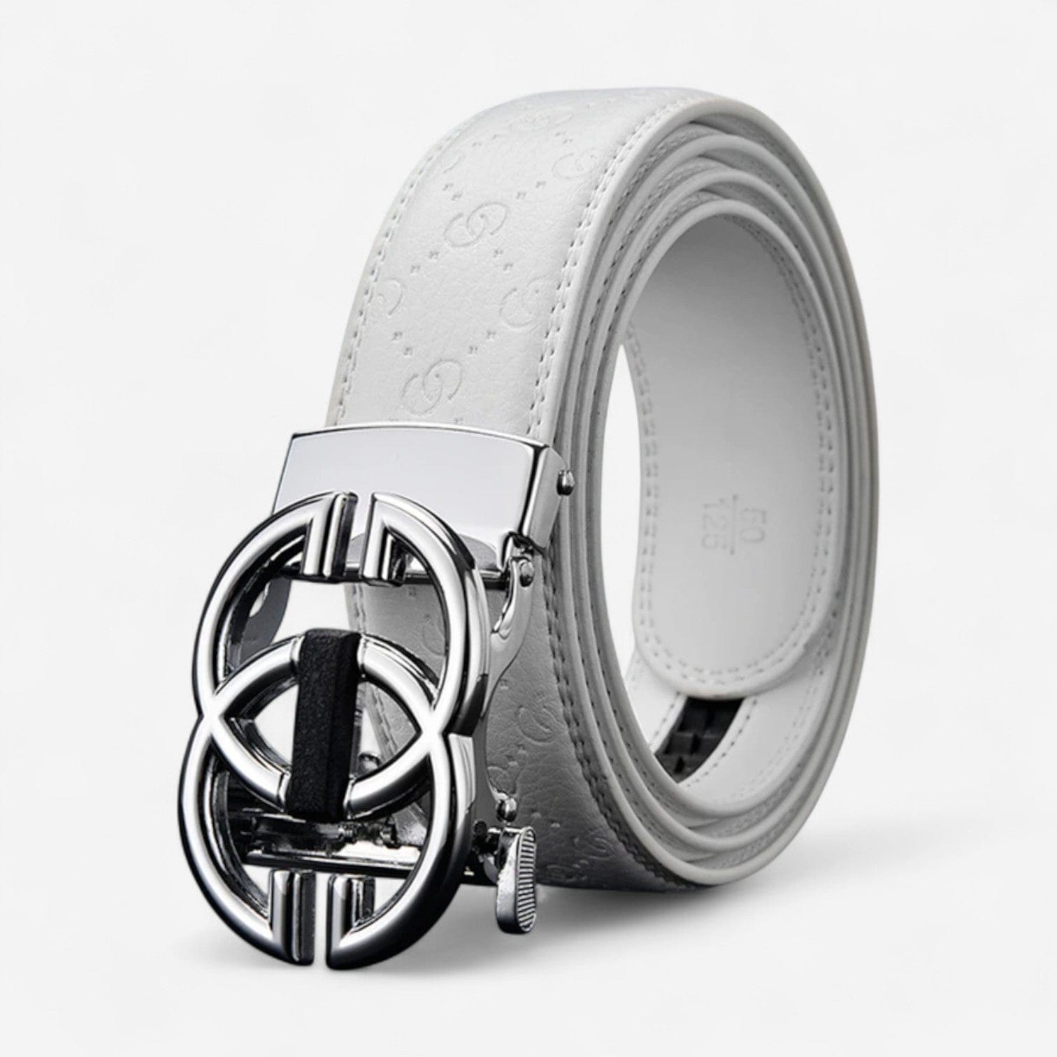 Maison de la Ceinture Blanc Argent / 100cm Ceinture cuir homme – Lordan