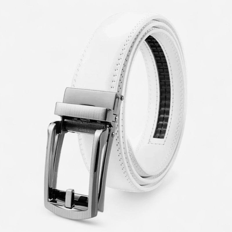 Maison de la Ceinture Blanc / 105cm Ceinture cuir homme - Milan