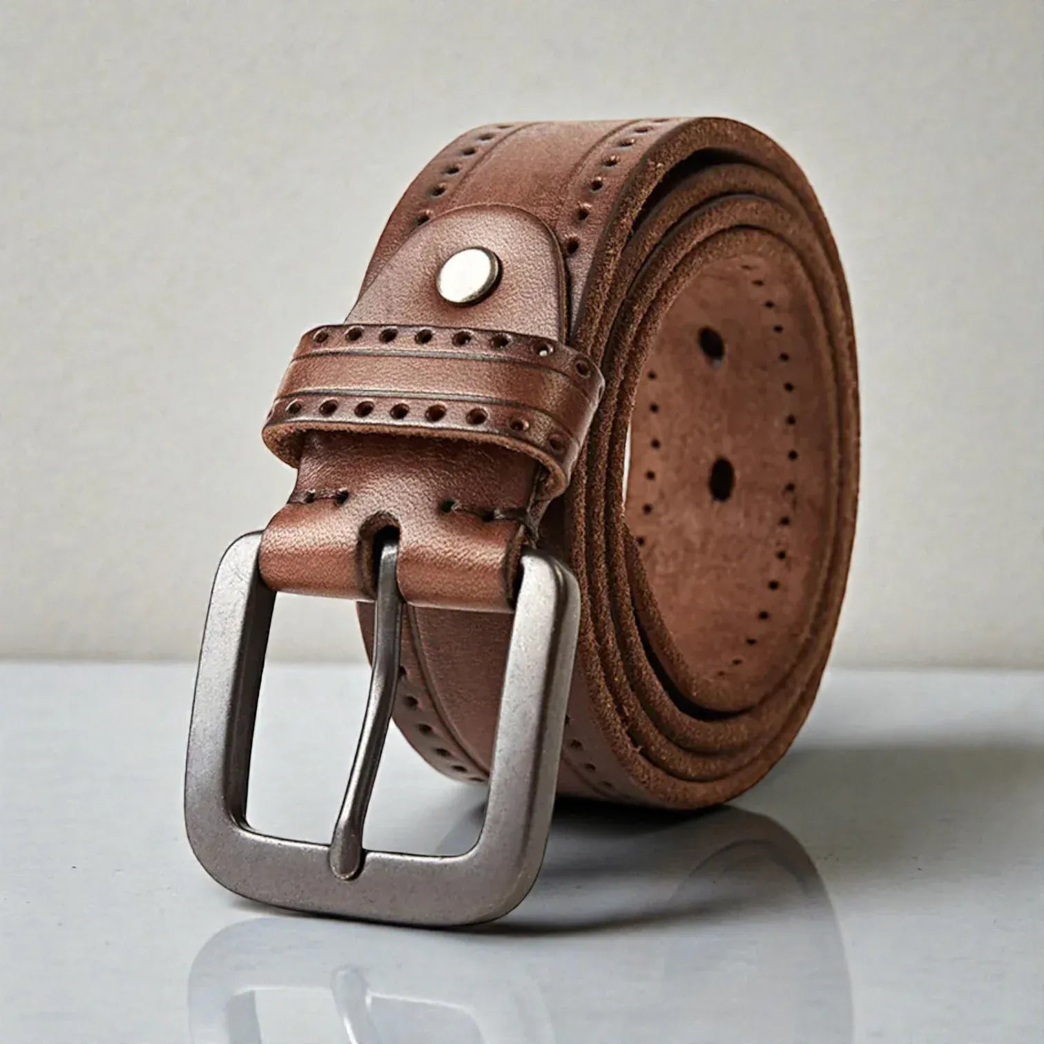 Maison de la Ceinture Café / 105cm Ceinture cuir homme – Rovak