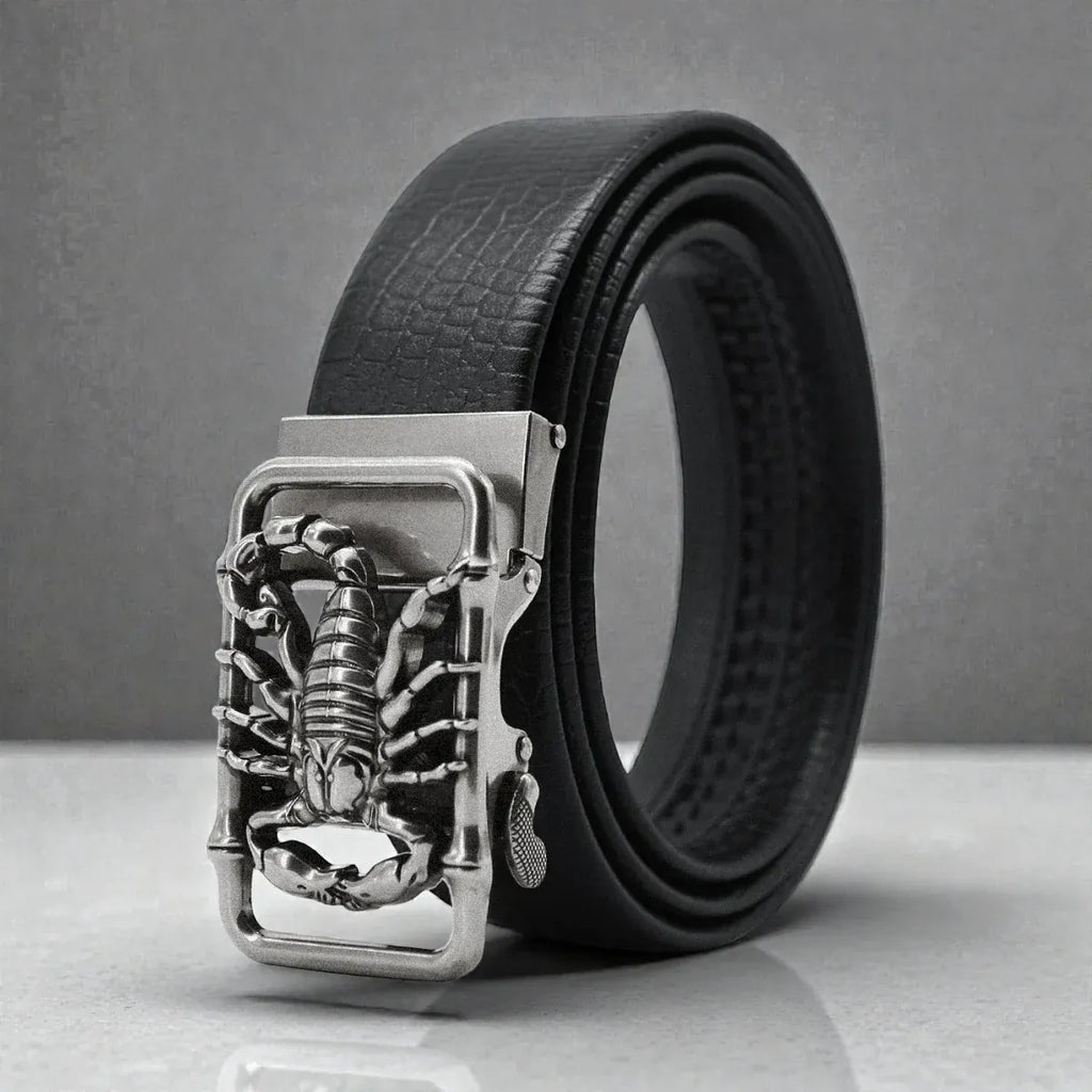 Maison de la Ceinture Argent / 105cm Ceinture cuir homme – Skorpiox