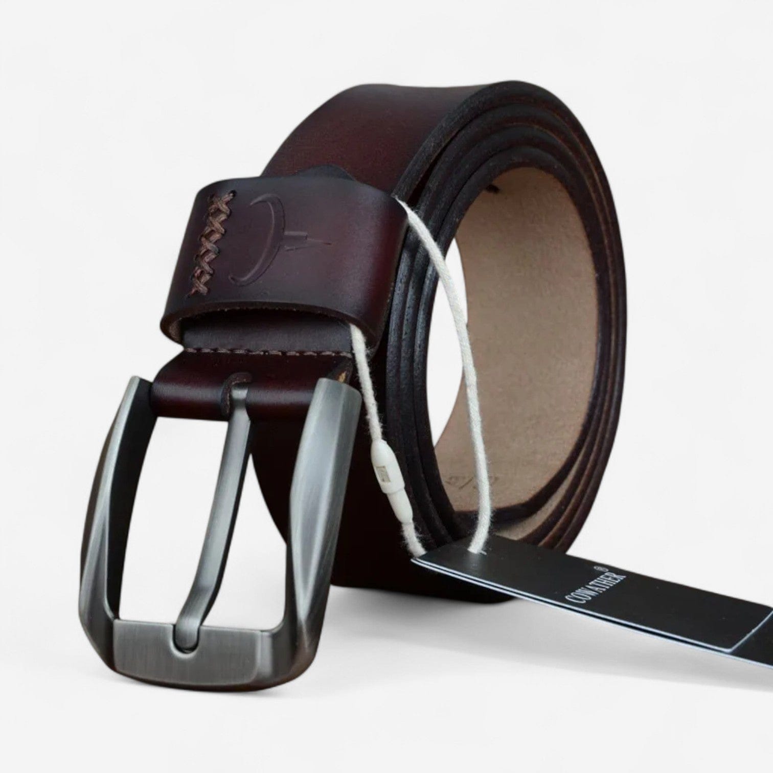Maison de la Ceinture café / 100cm Ceinture cuir homme - Tarenzo