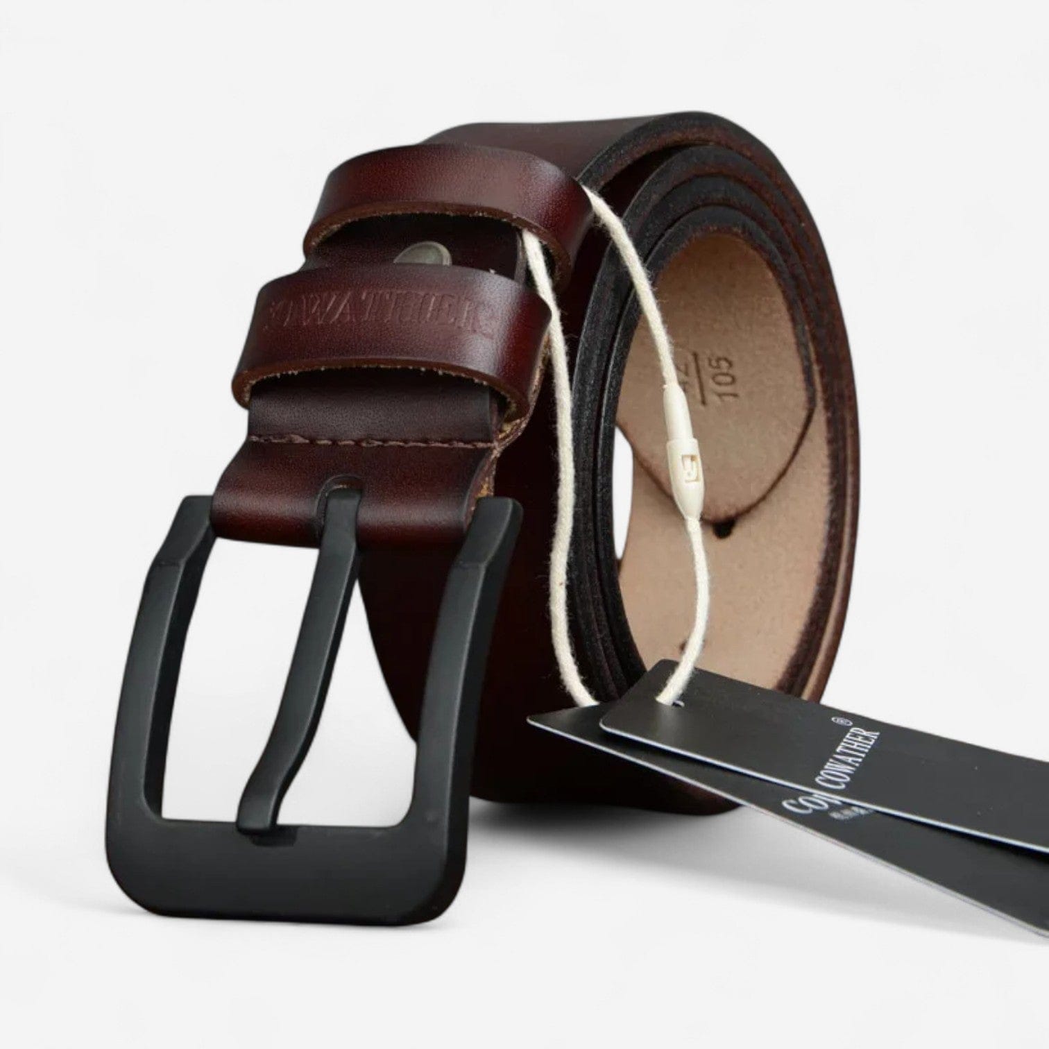 Maison de la Ceinture Café / 100cm Ceinture cuir homme - Torren