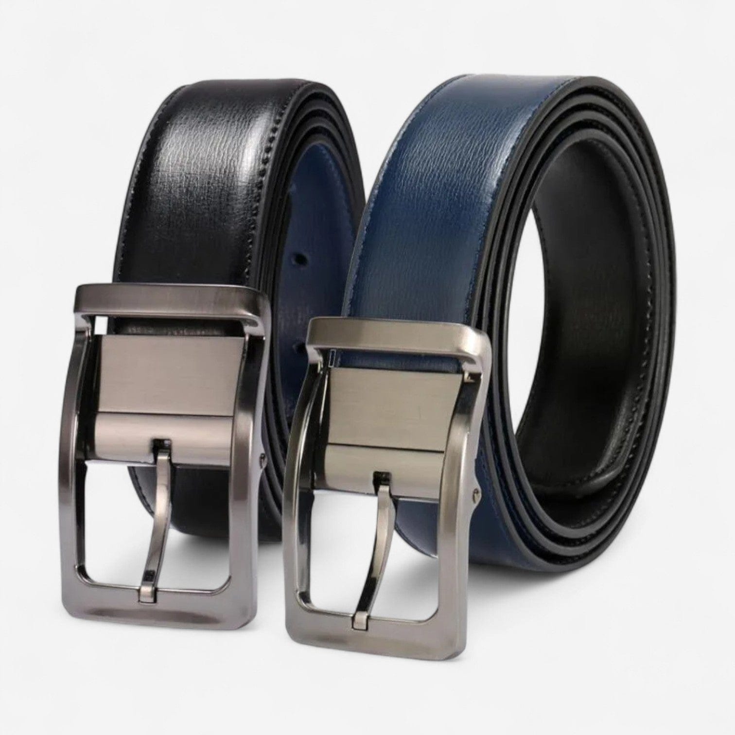 Maison de la Ceinture Noir Bleu / 85cm Ceinture cuir homme - Valen