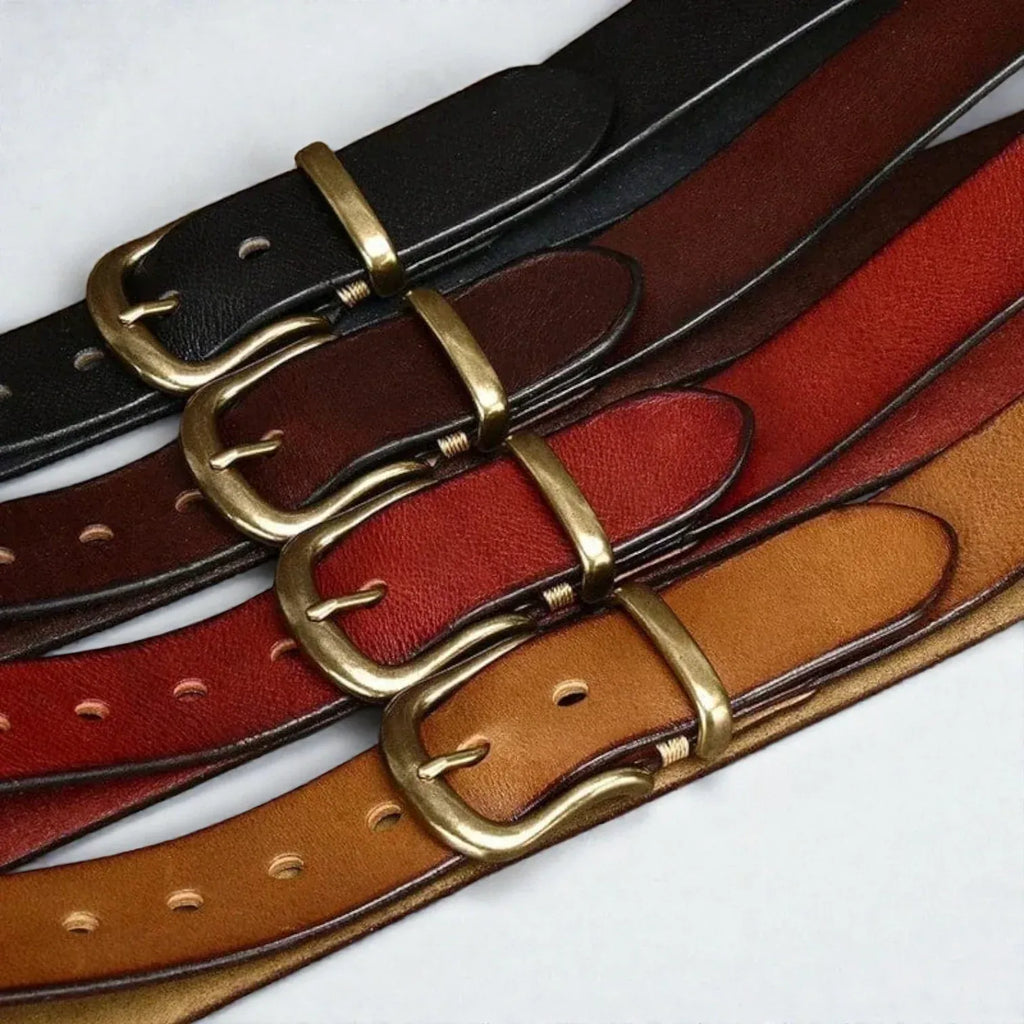 Maison de la Ceinture Ceinture cuir pleine fleur homme – Ravello
