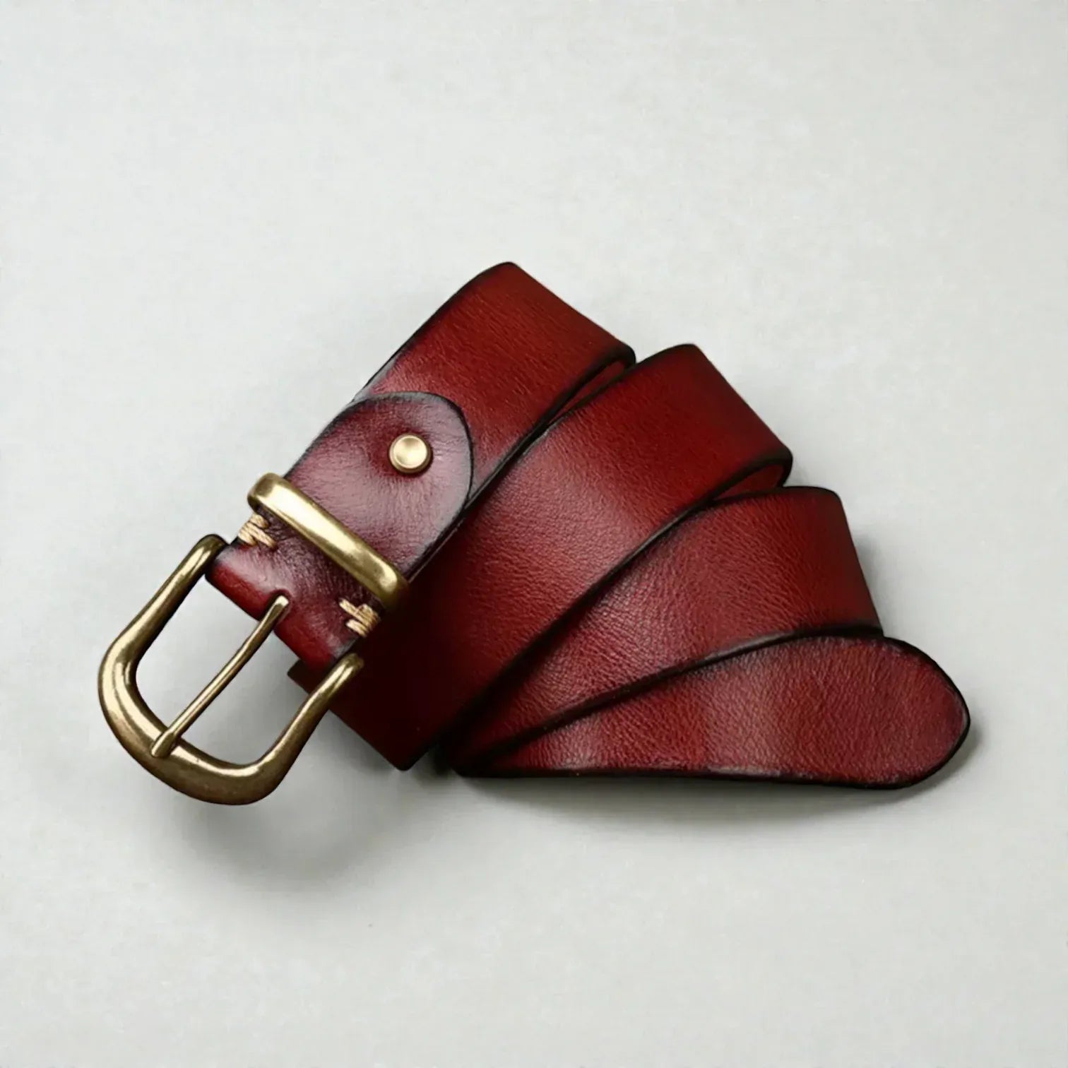 Maison de la Ceinture Ceinture cuir pleine fleur homme – Ravello