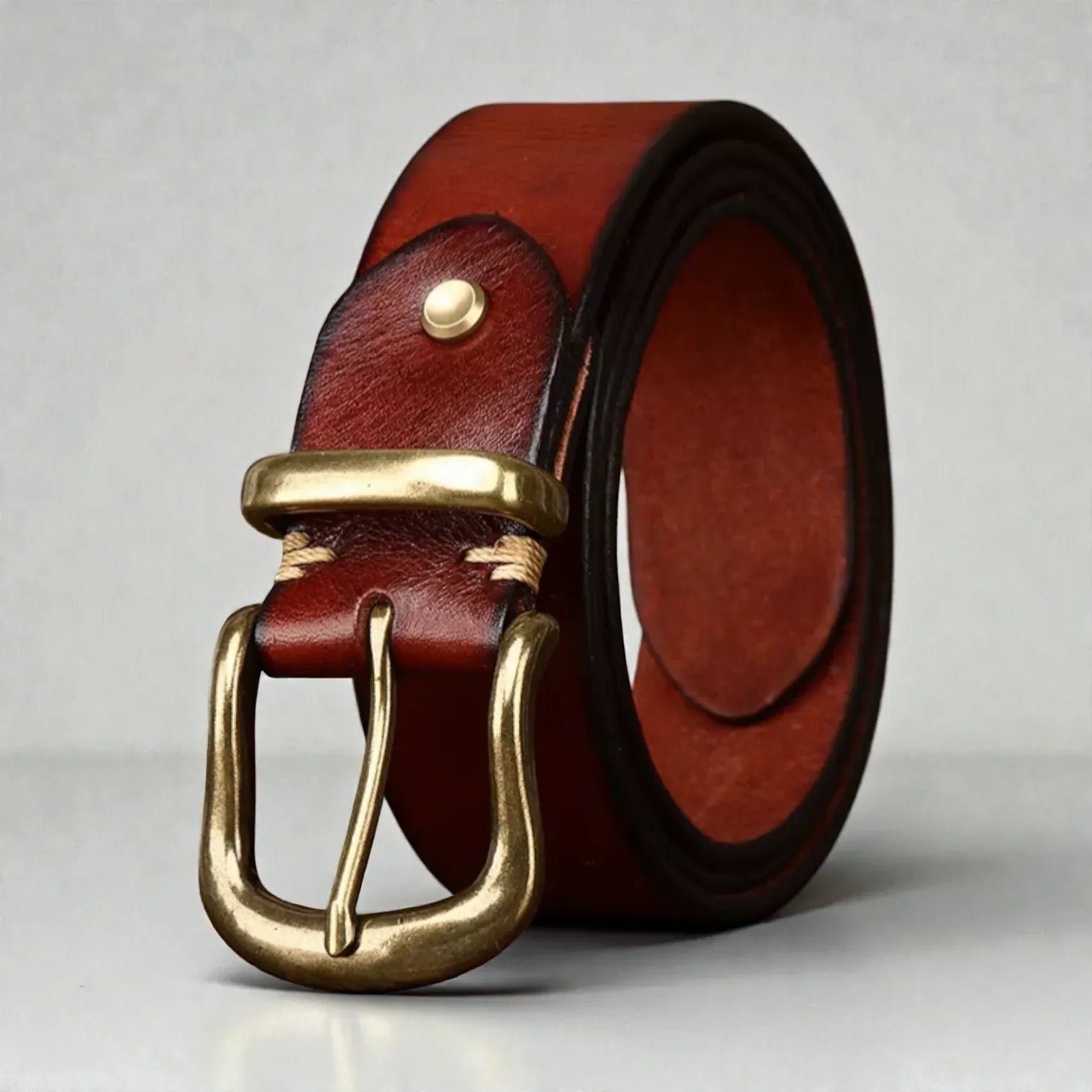 Maison de la Ceinture Ceinture cuir pleine fleur homme – Ravello