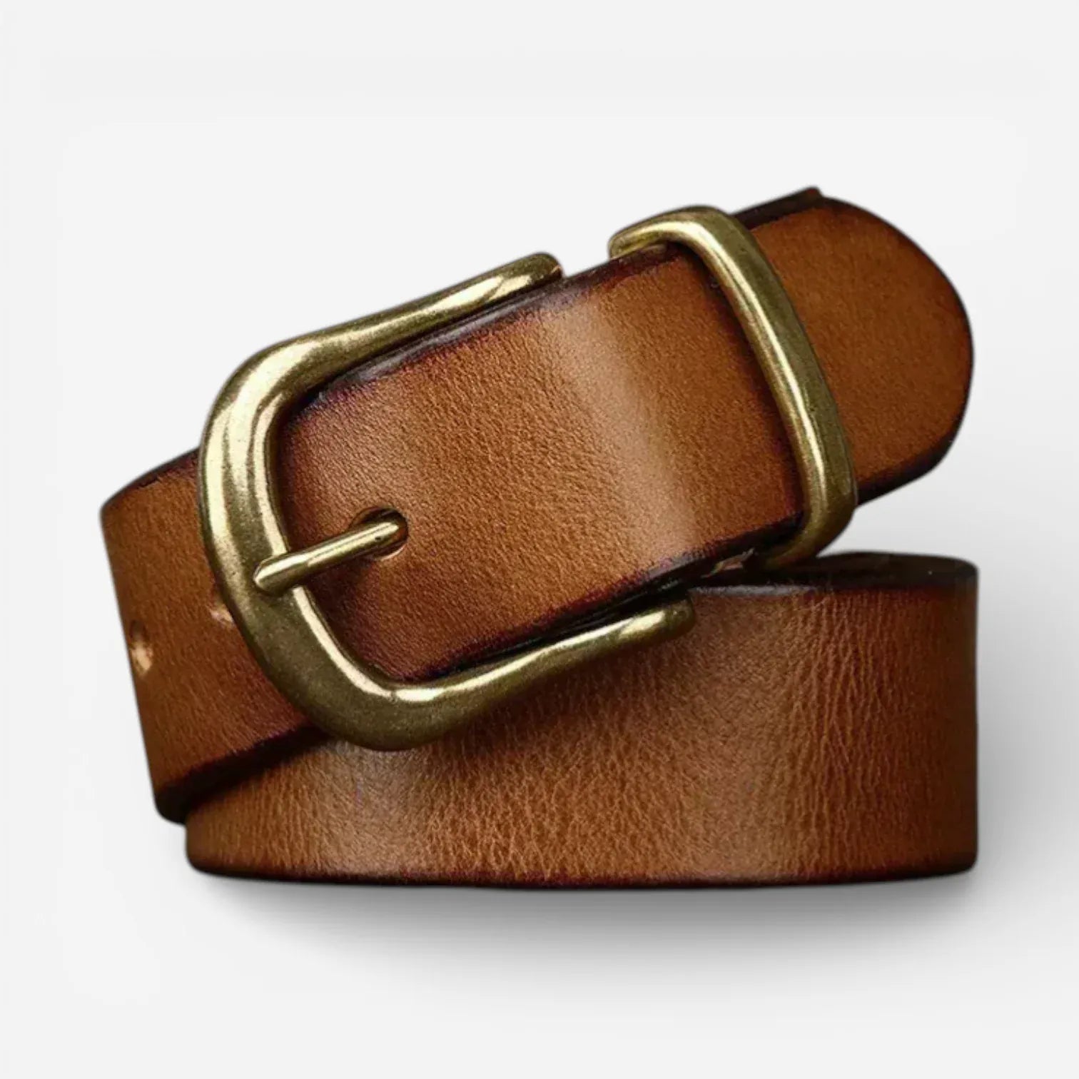 Maison de la Ceinture Cognac / 105cm Ceinture cuir pleine fleur homme – Ravello