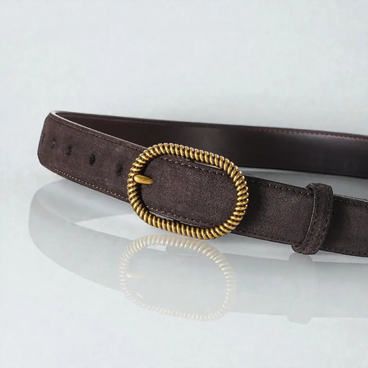 Maison de la Ceinture Ceinture cuir suédé femme – Velmora