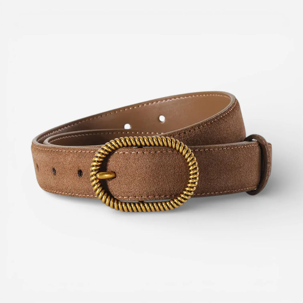 Maison de la Ceinture Ceinture cuir suédé femme – Velmora
