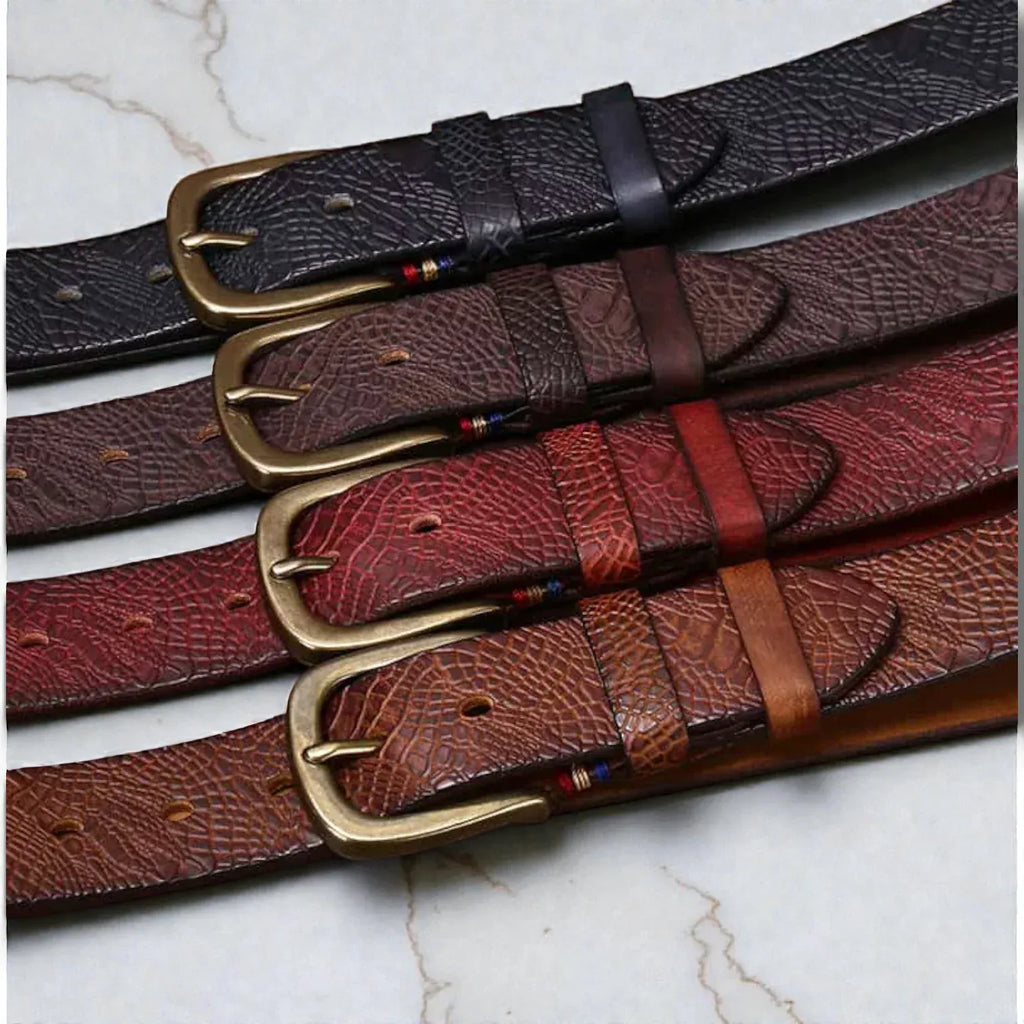 Maison de la Ceinture Ceinture cuir texturé homme – Serydan