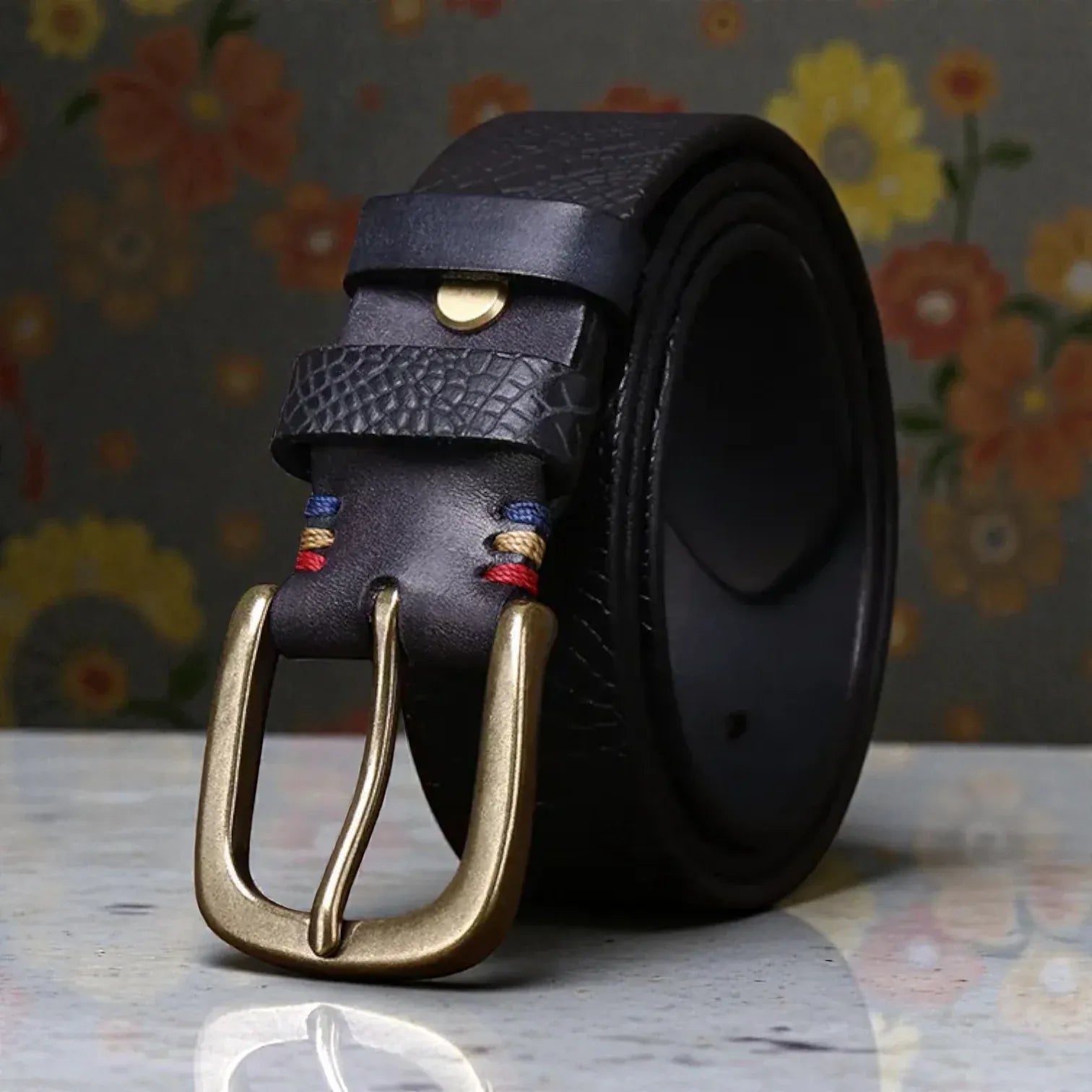 Maison de la Ceinture Ceinture cuir texturé homme – Serydan