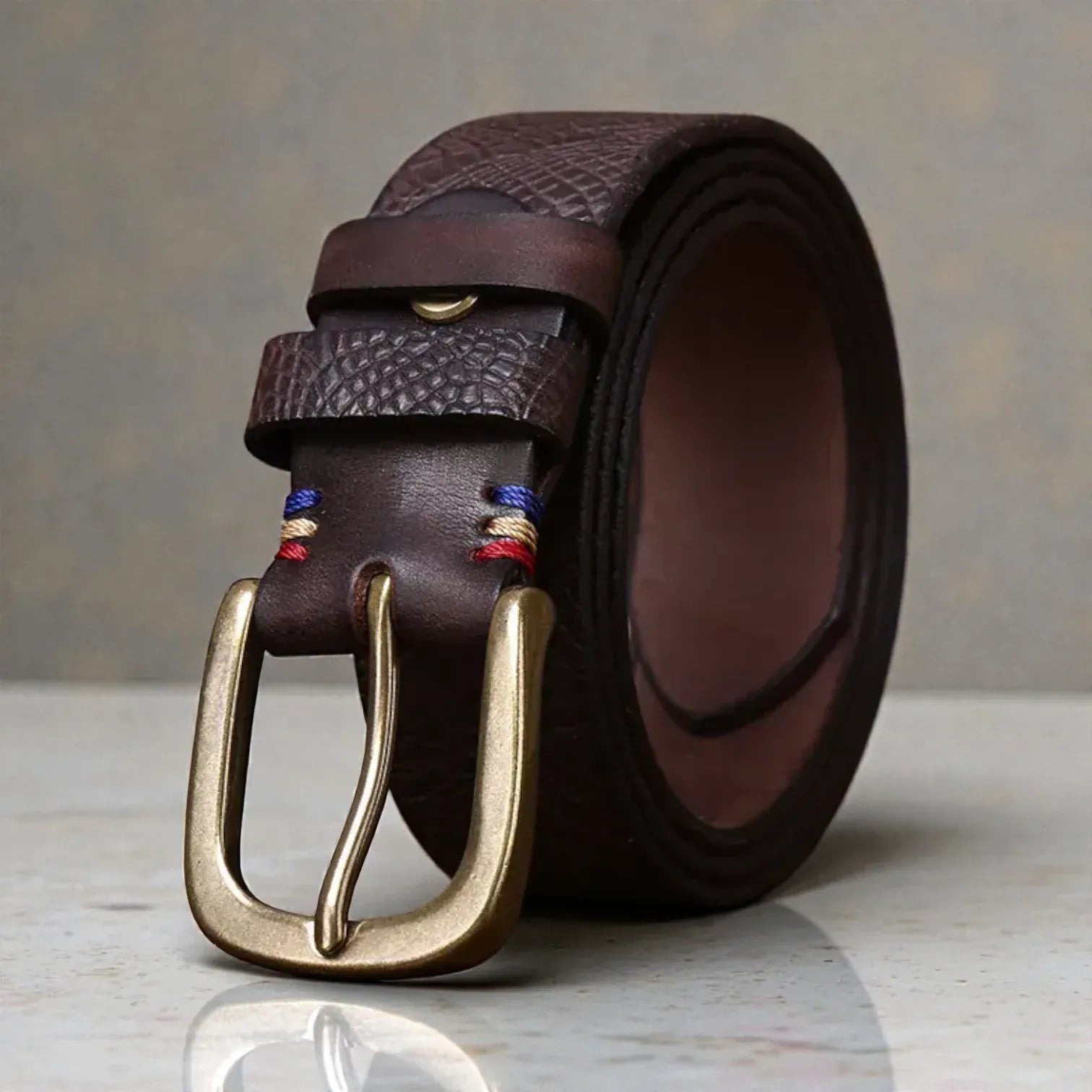 Maison de la Ceinture Ceinture cuir texturé homme – Serydan