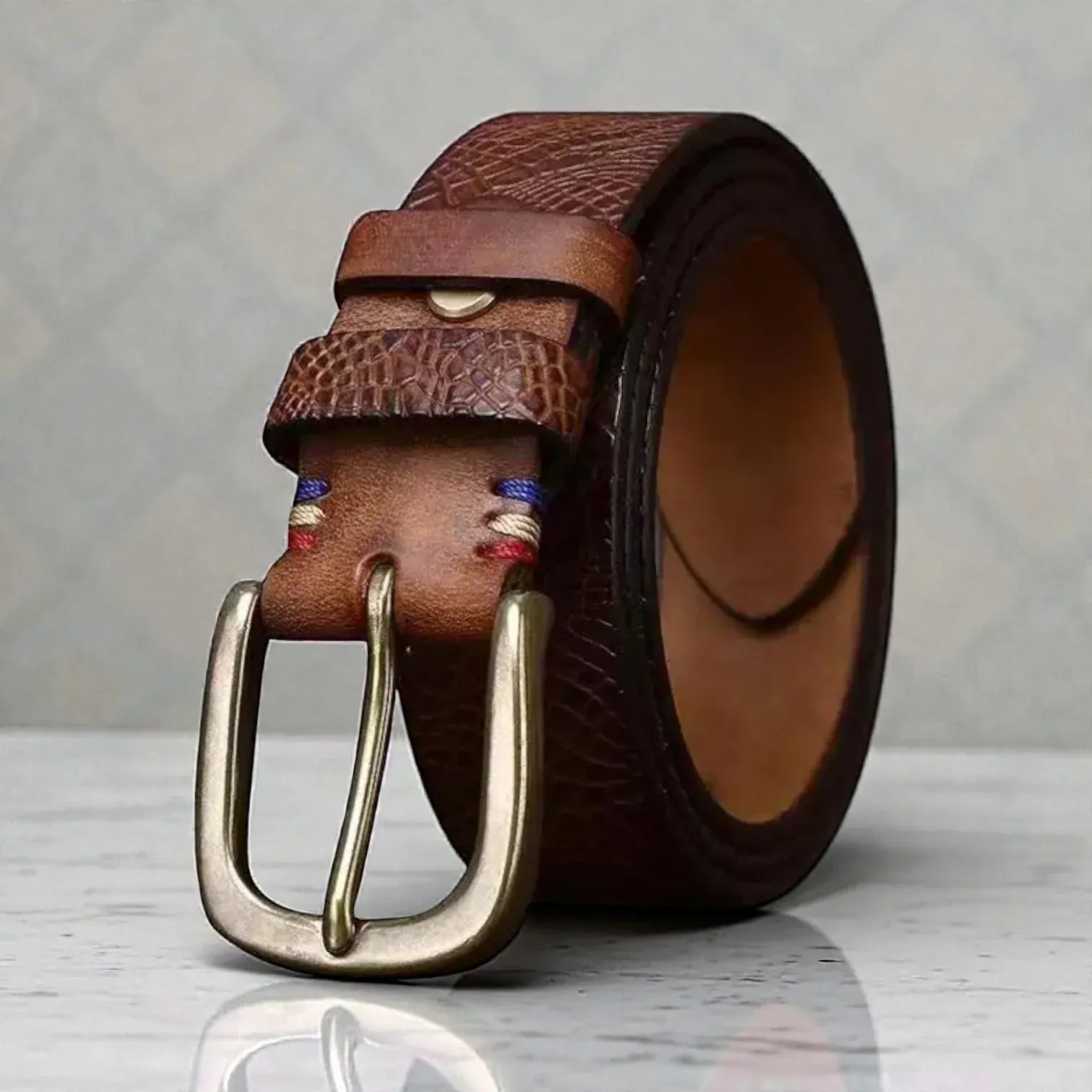 Maison de la Ceinture Ceinture cuir texturé homme – Serydan