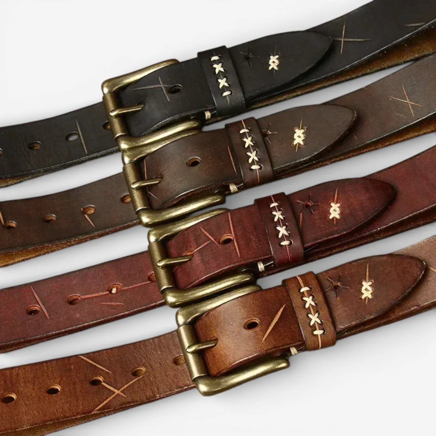 Maison de la Ceinture Ceinture cuir vintage homme – Karsen