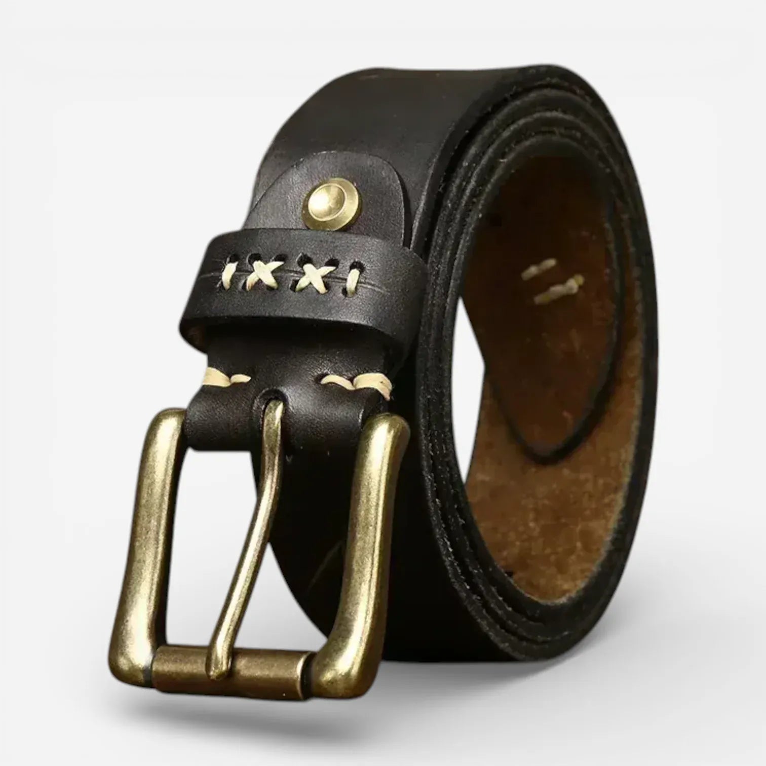 Maison de la Ceinture Ceinture cuir vintage homme – Karsen