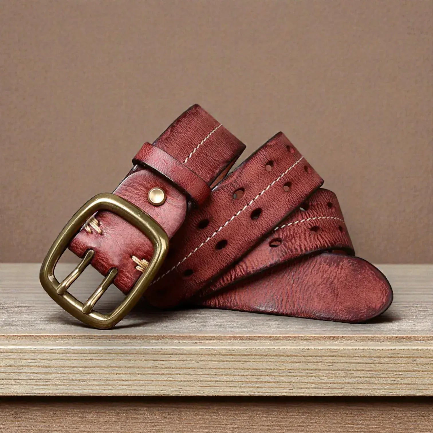 Maison de la Ceinture Ceinture cuir vintage homme – Rhovan