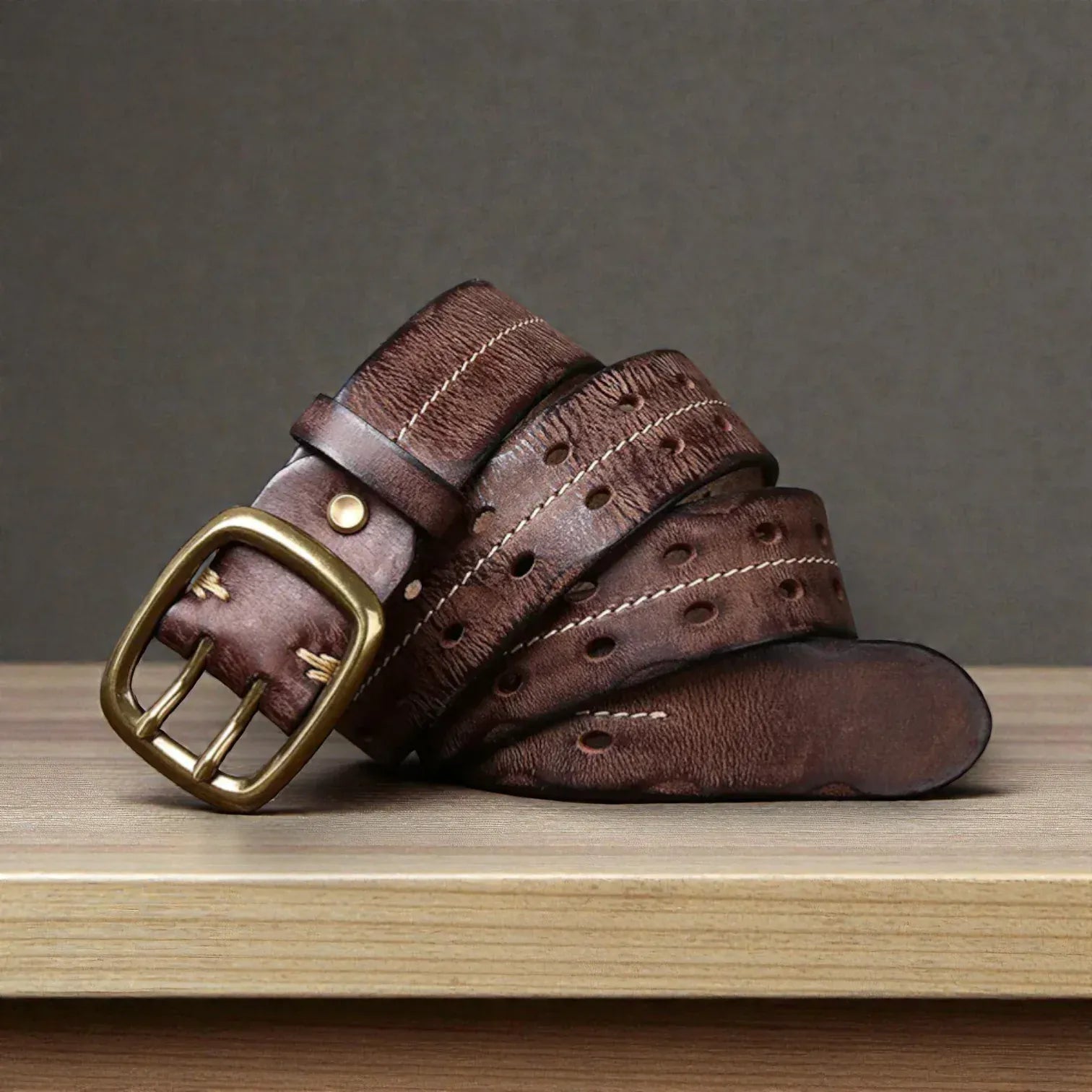 Maison de la Ceinture Ceinture cuir vintage homme – Rhovan