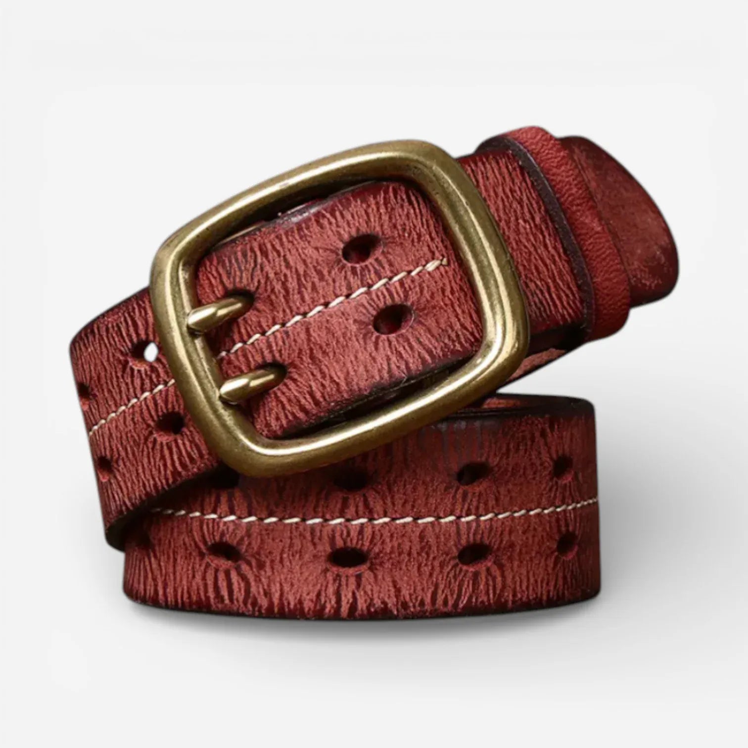 Maison de la Ceinture Marron rouge / 105cm Ceinture cuir vintage homme – Rhovan