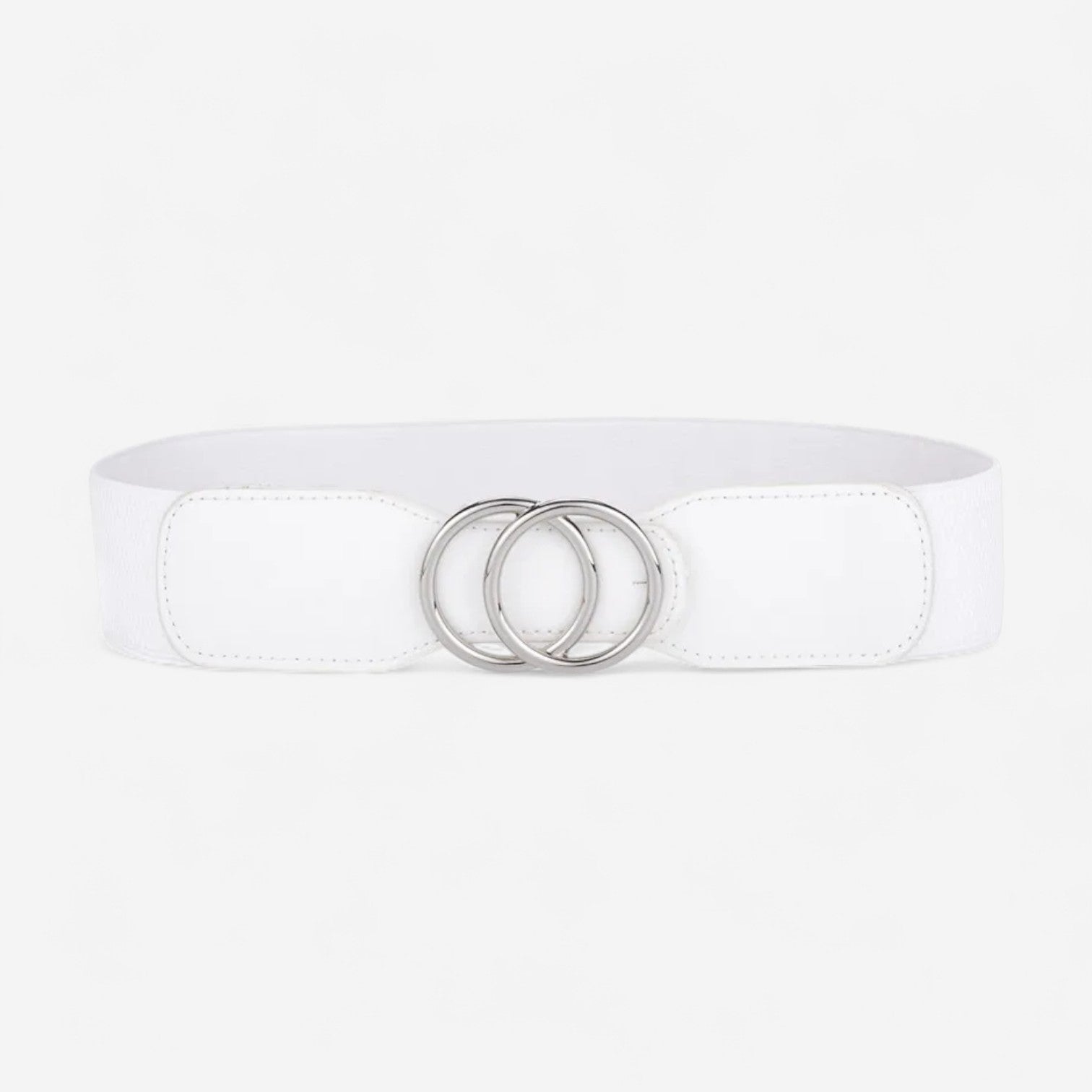 Maison de la Ceinture Blanc - Argent / 70-90cm Ceinture élastique femme – Norwen