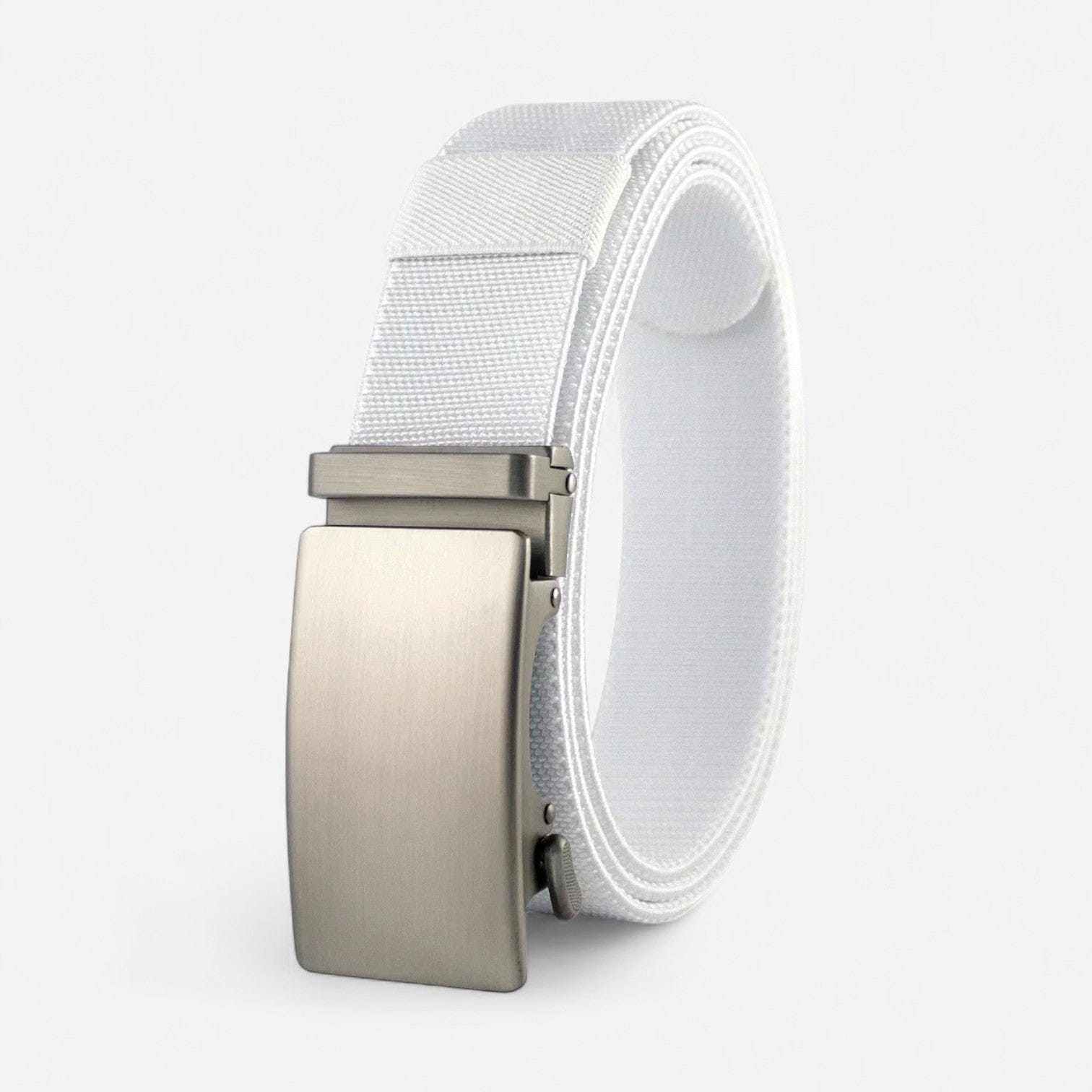 Maison de la Ceinture Blanc - Argent / 115cm Ceinture élastique homme – Tavren