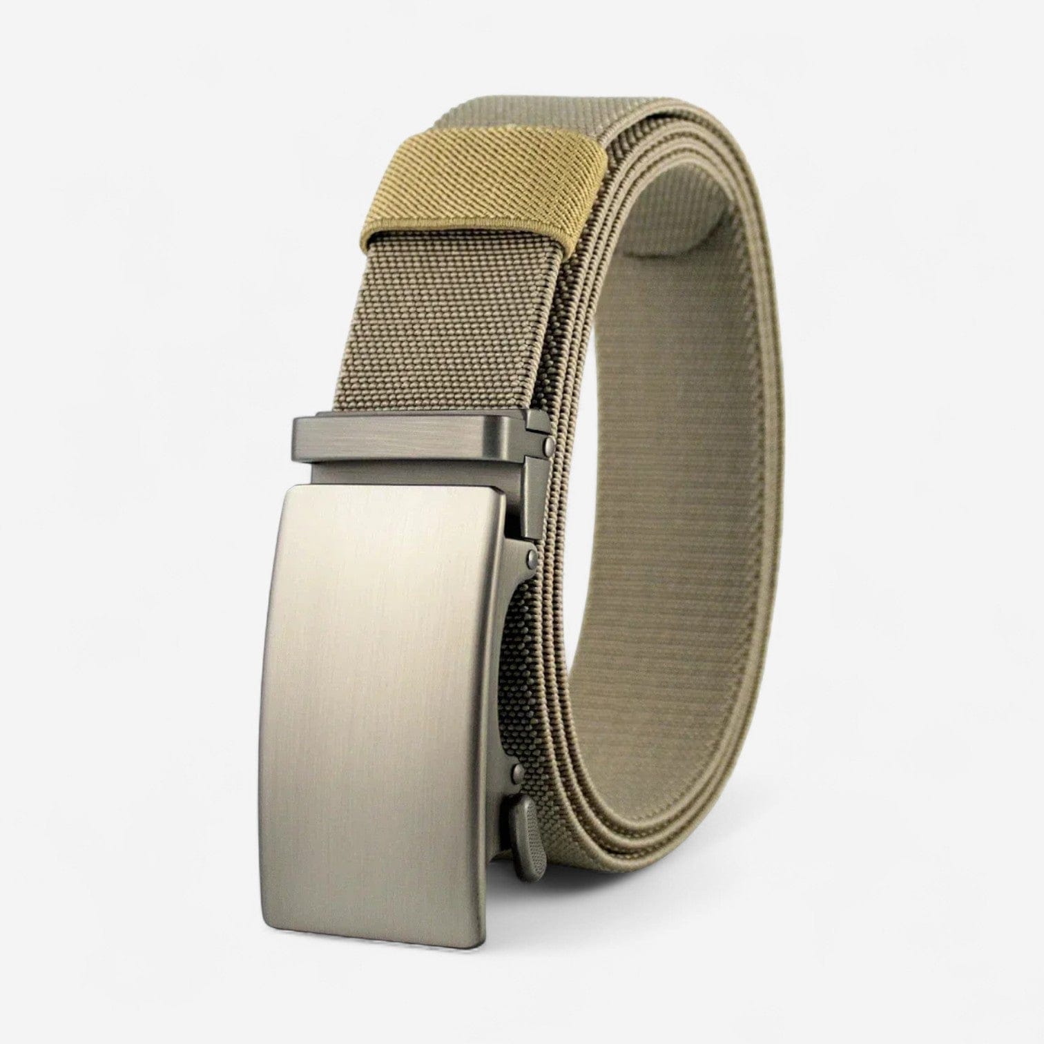 Maison de la Ceinture Kaki - Argent / 115cm Ceinture élastique homme – Tavren