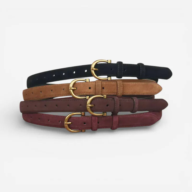 Maison de la Ceinture Ceinture en cuir suédé femme – Cendria
